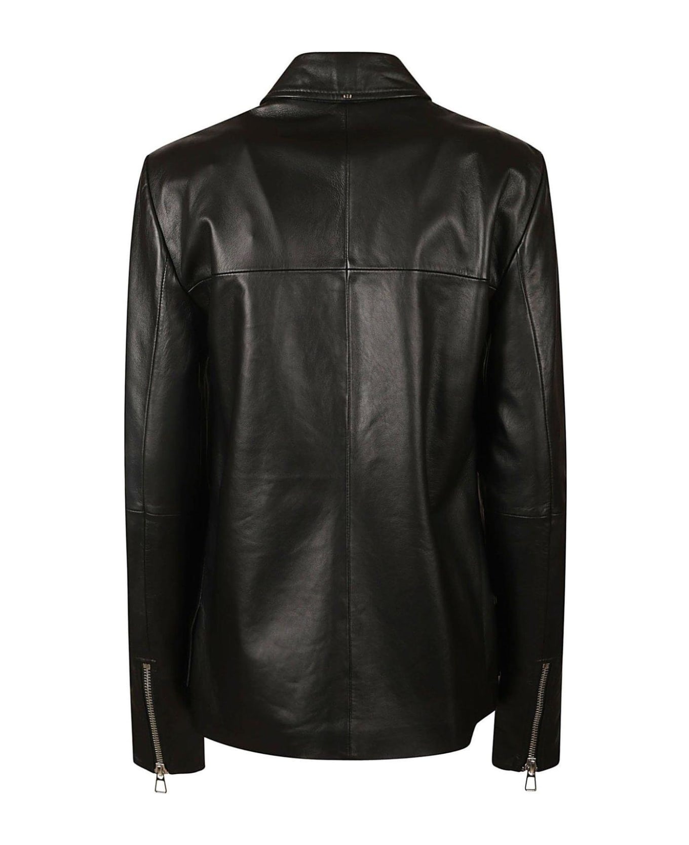 SportMax Zip-up Long-sleeved Jacket - BLACK