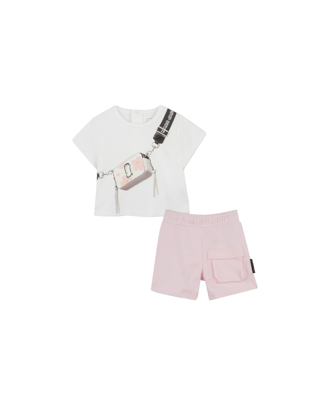 Marc Jacobs T-shrt Set With Bermuda Shorts - PINK