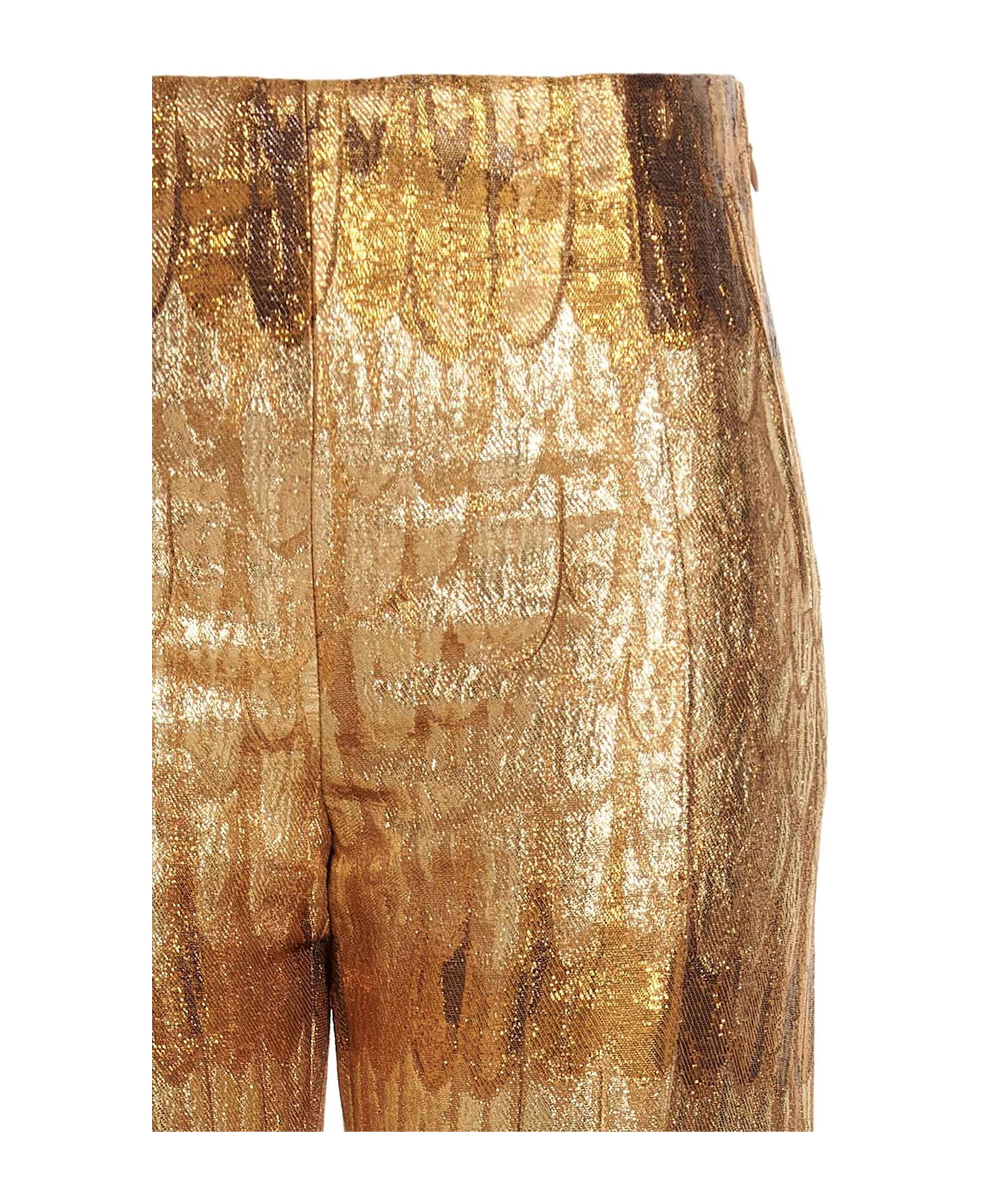 Valentino Garavani Pantalone Valentino Broccato - Gold