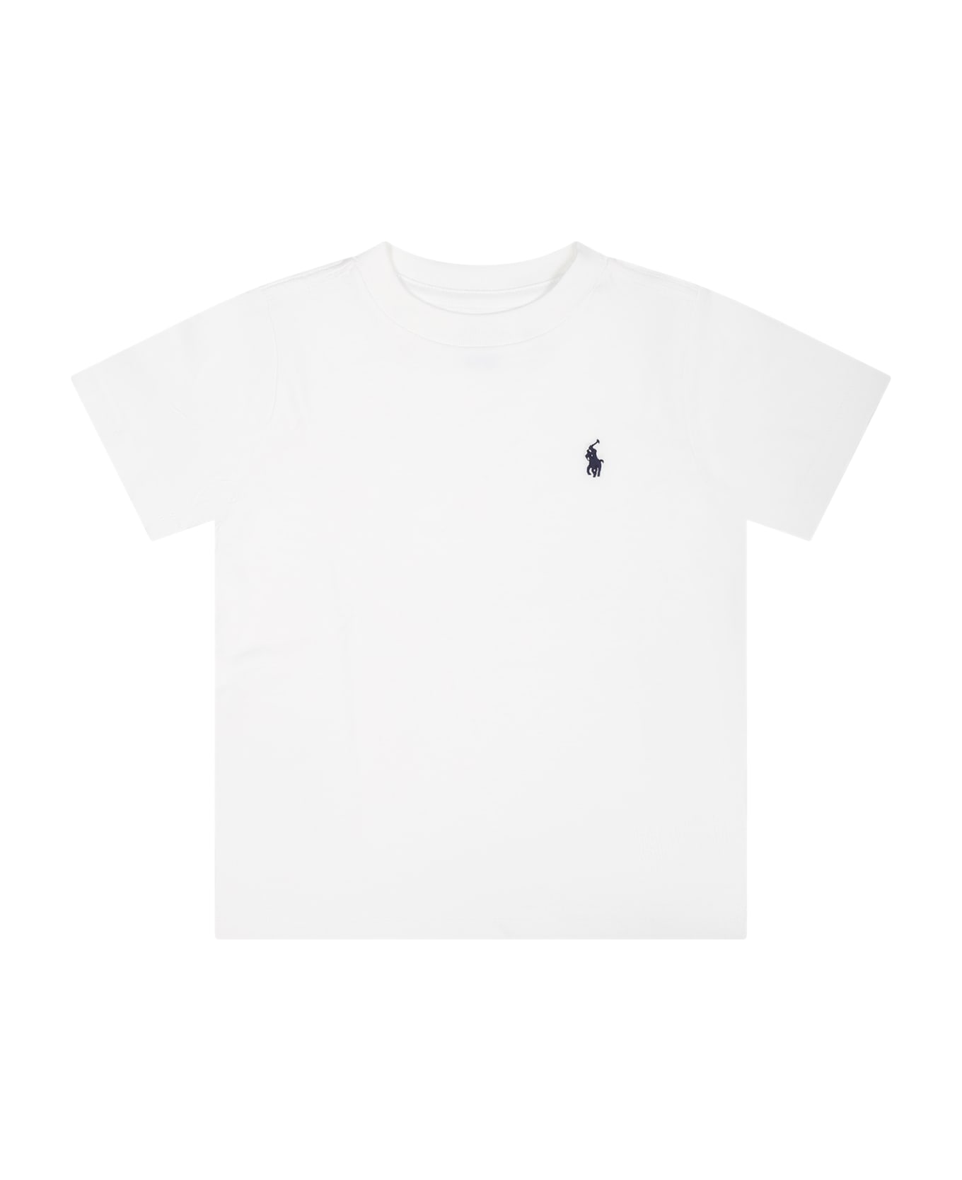 Ralph Lauren White T-shirt For Boy With Pony Logo - White