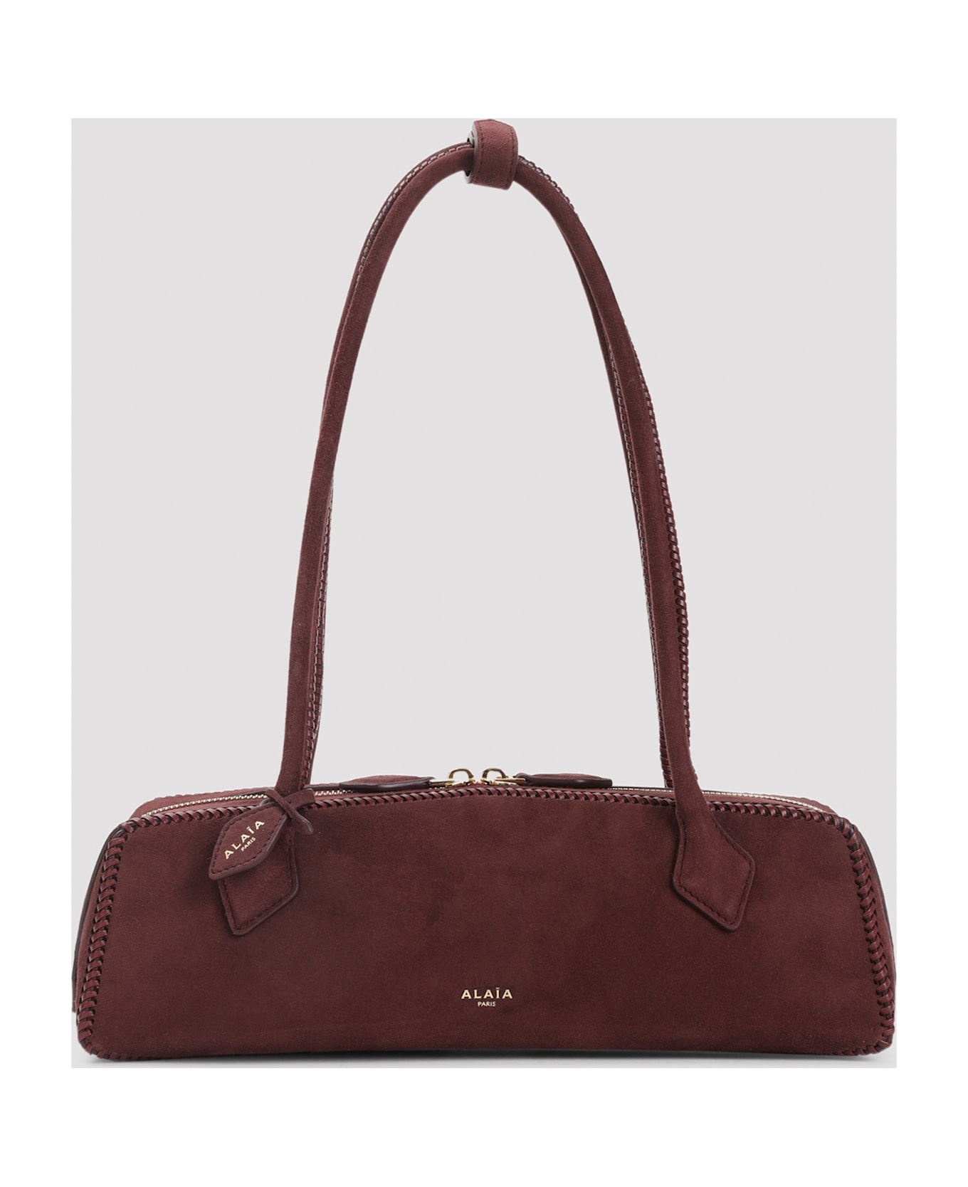 Alaia Alaïa Medium Teckel Handbag - Rouge Grenat