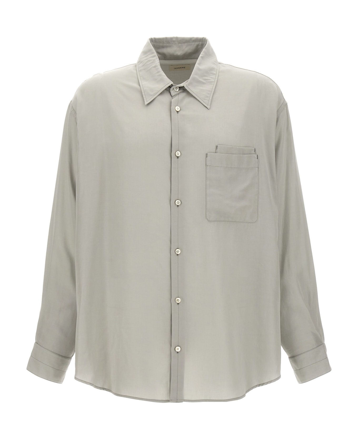 Lemaire 'double Pocket' Shirt - Gray