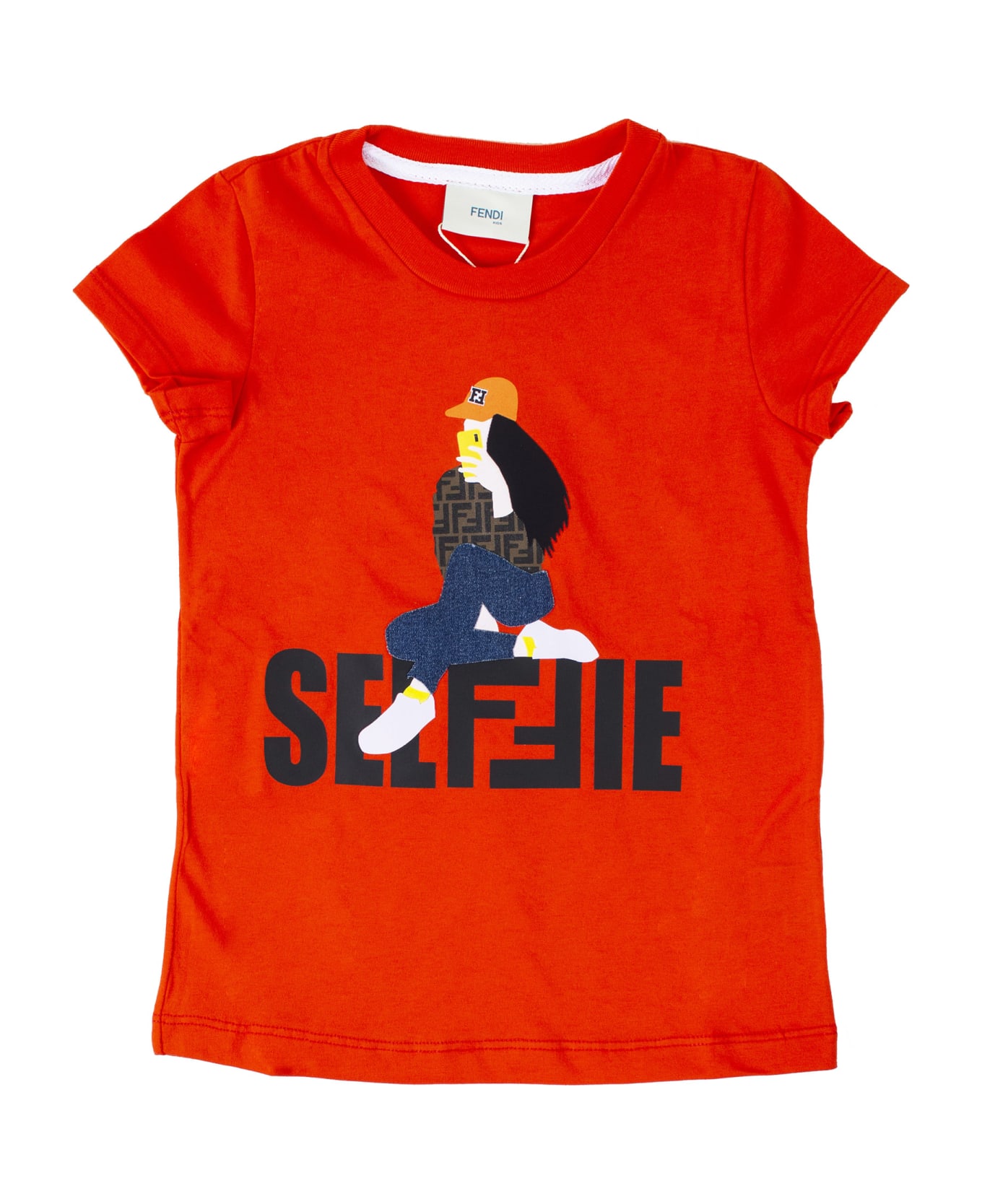 Fendi T-shirt Girl - Papavero Tシャツ＆ポロシャツ
