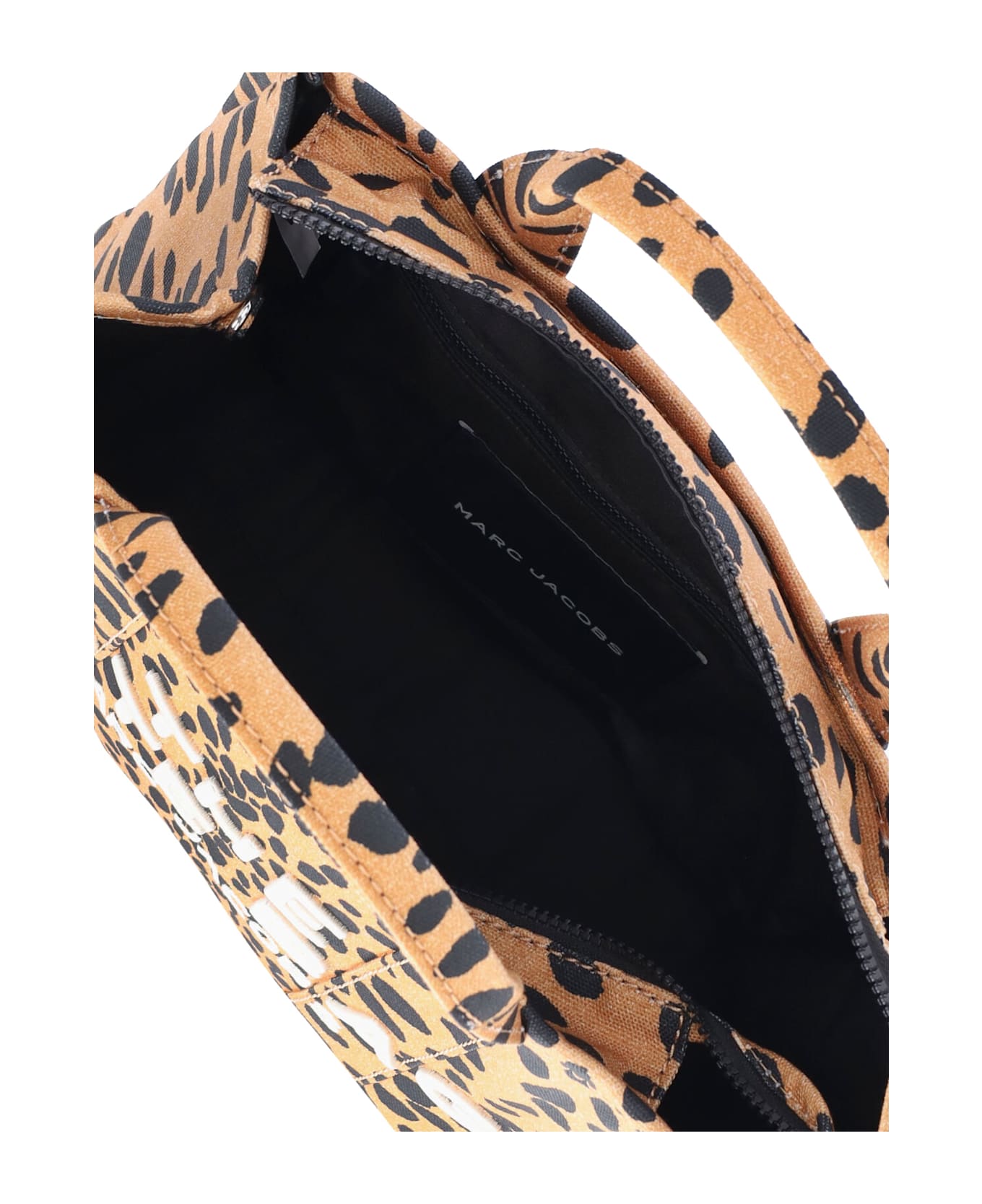 Marc Jacobs The Cheetah Canvas Medium Tote Bag - BLACK LEO