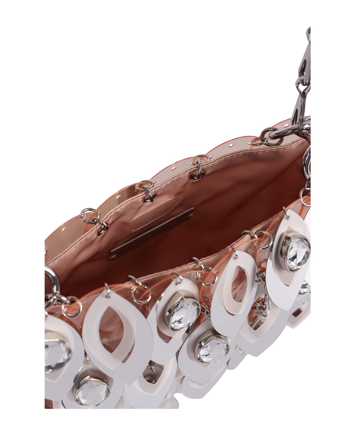 Paco Rabanne Nano Sparkle Leave Shoulder Bag - Silver