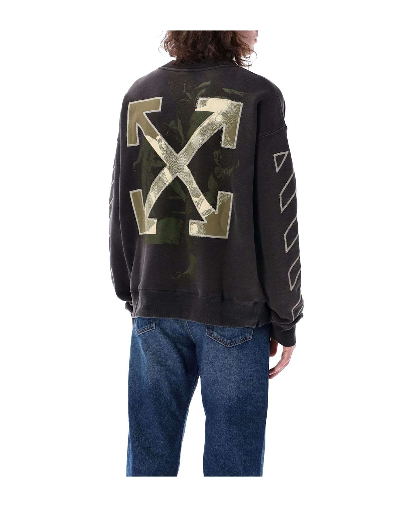 Off-White Martyrdom Arrow Skate Crewneck - VINTAGE BLACK