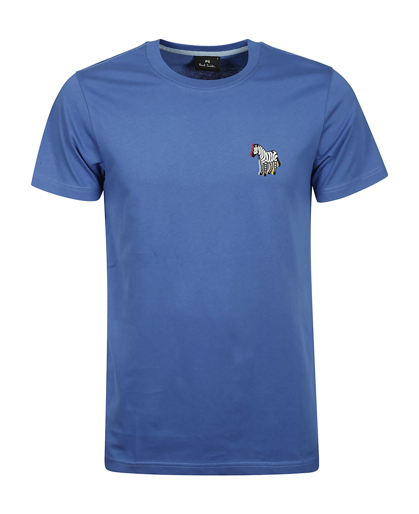 Paul Smith Slim Fit T-shirt B&w Zebra - H Petrol Blue