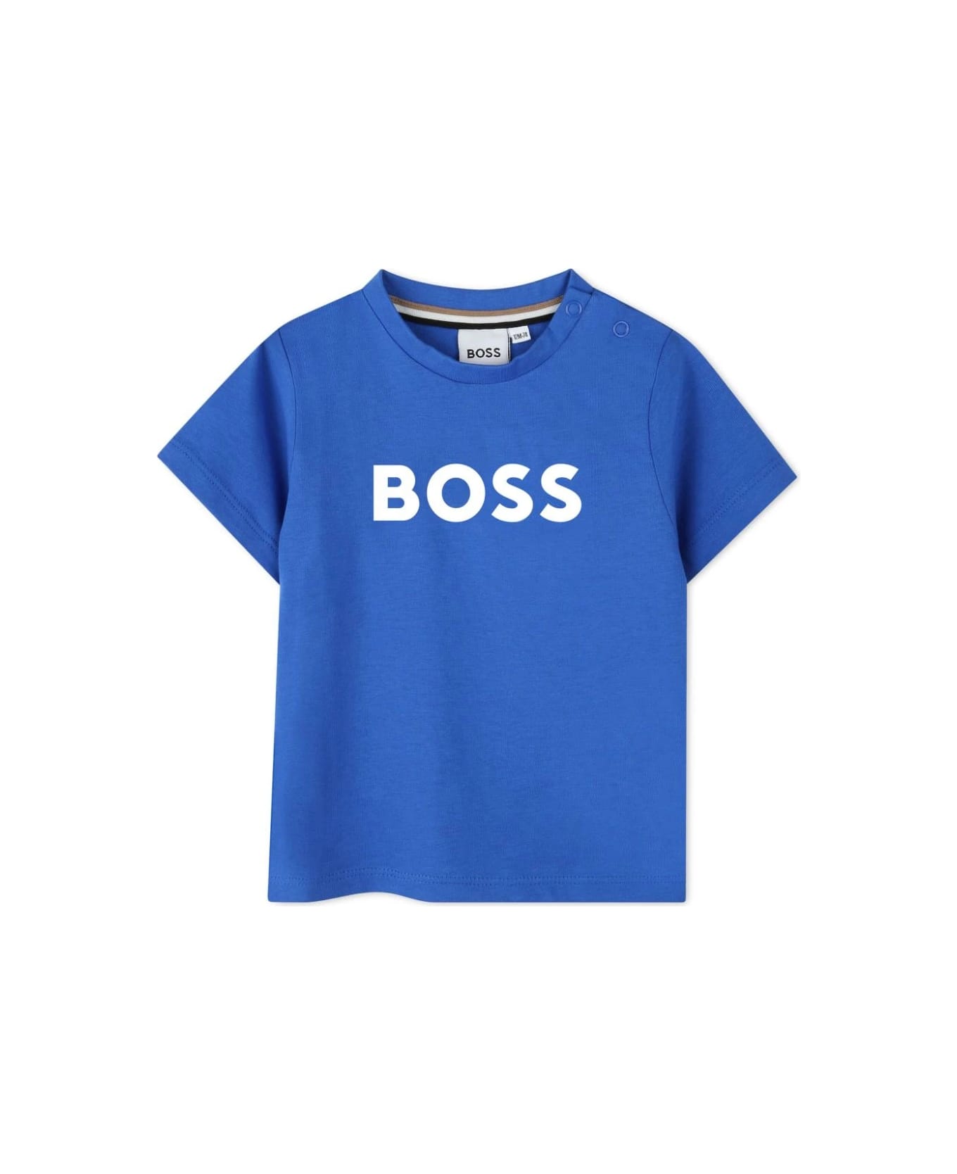 Hugo Boss T-shirt Con Stampa - Blue