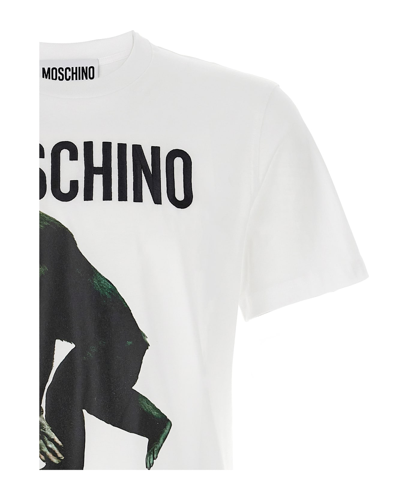 Moschino Logo Embroidery T-shirt - White