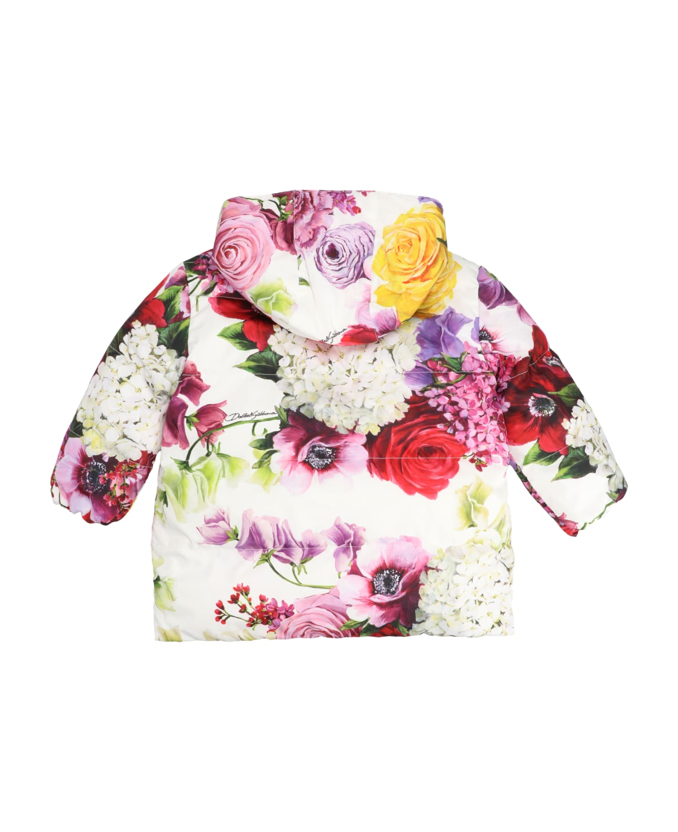 Dolce & Gabbana Floral Print Reversible Puffer Jacket - Multicolor コート＆ジャケット
