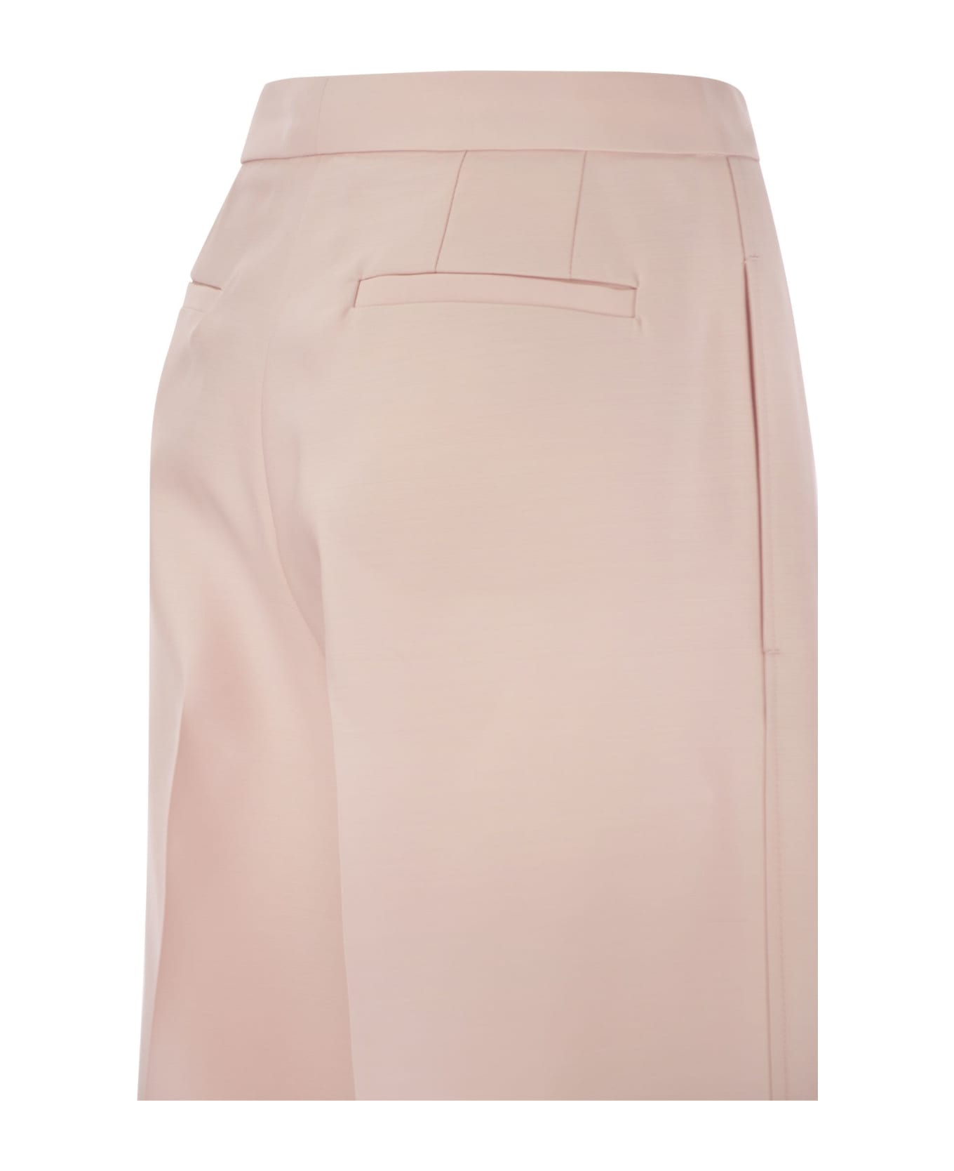 Fabiana Filippi Wool And Silk Wide Trousers - Pink