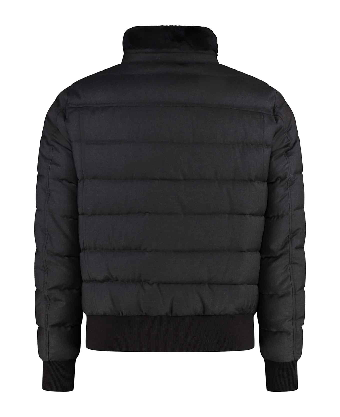 Moorer Padded Bomber Jacket - brown