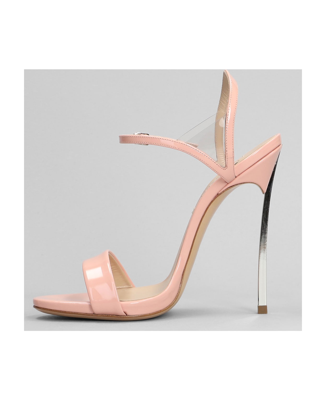 Casadei Sandals In Rose-pink Patent Leather - rose-pink サンダル