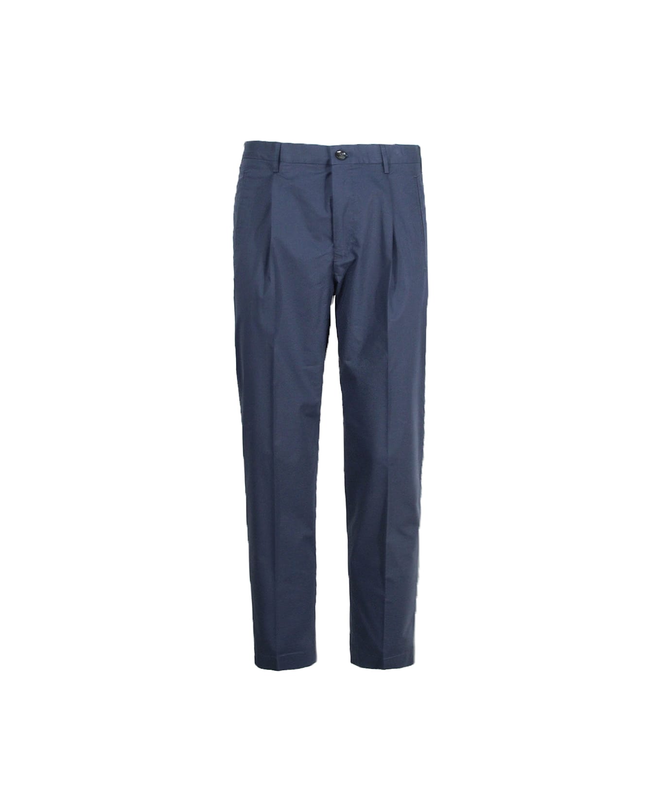 Incotex Trousers With Pleats - Blue ボトムス