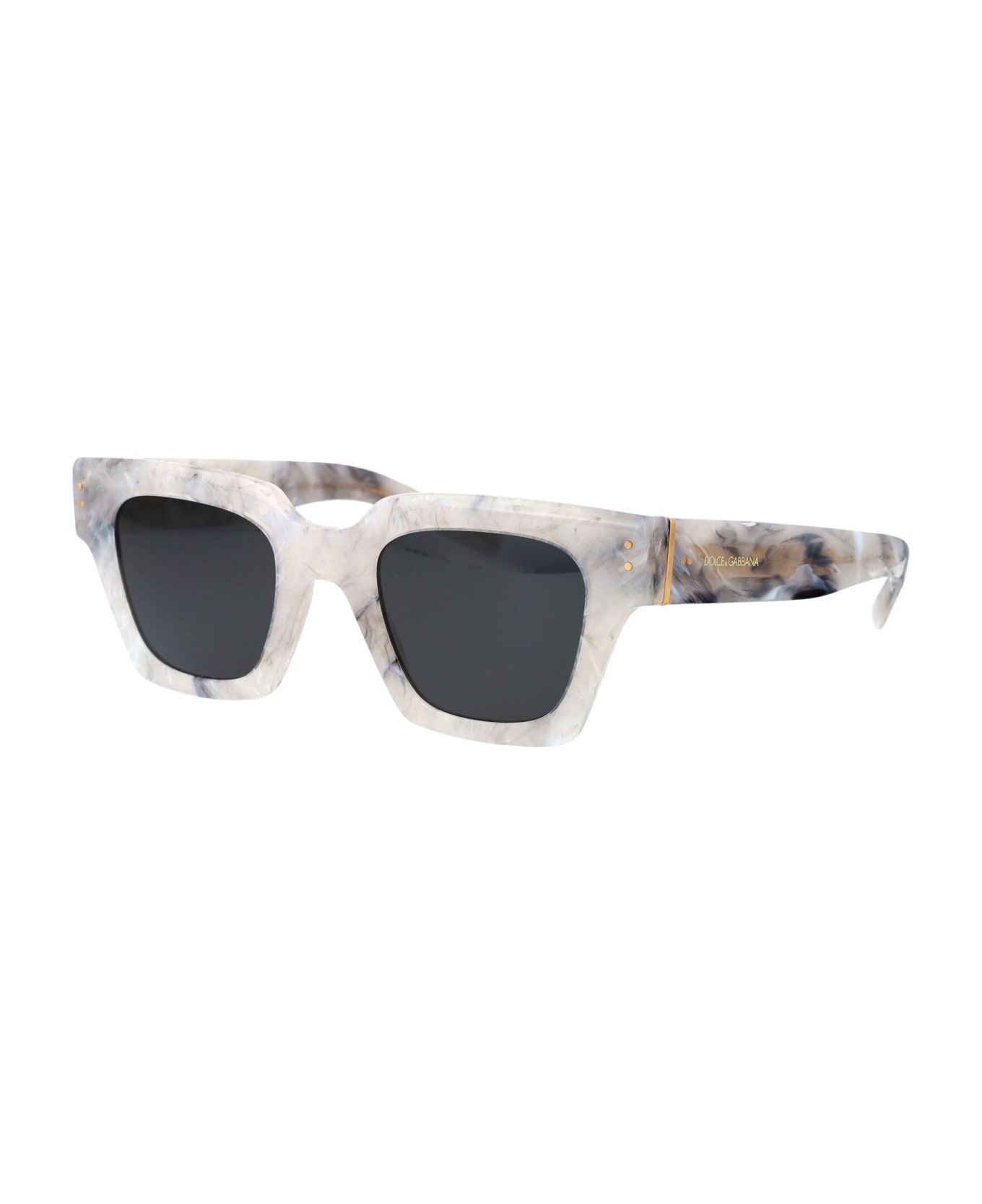 Dolce & Gabbana Eyewear 0dg4413 Sunglasses - 342887 Grey Marble サングラス