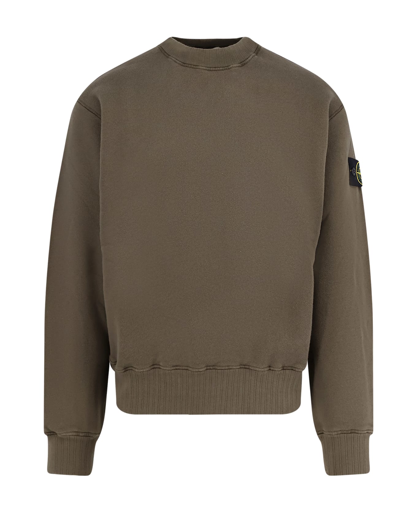 Stone Island Cotton Sweatshirt - Military Green