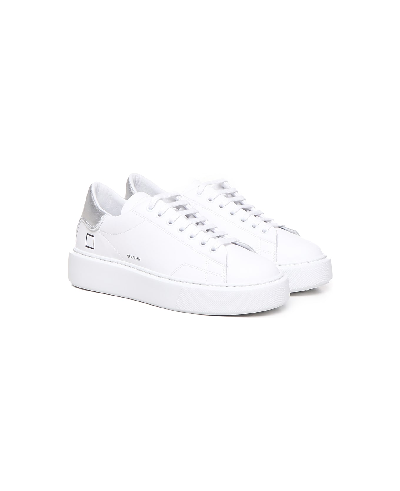 D.A.T.E. Sneakers Levante In Pelle Di Vitello - White-silver