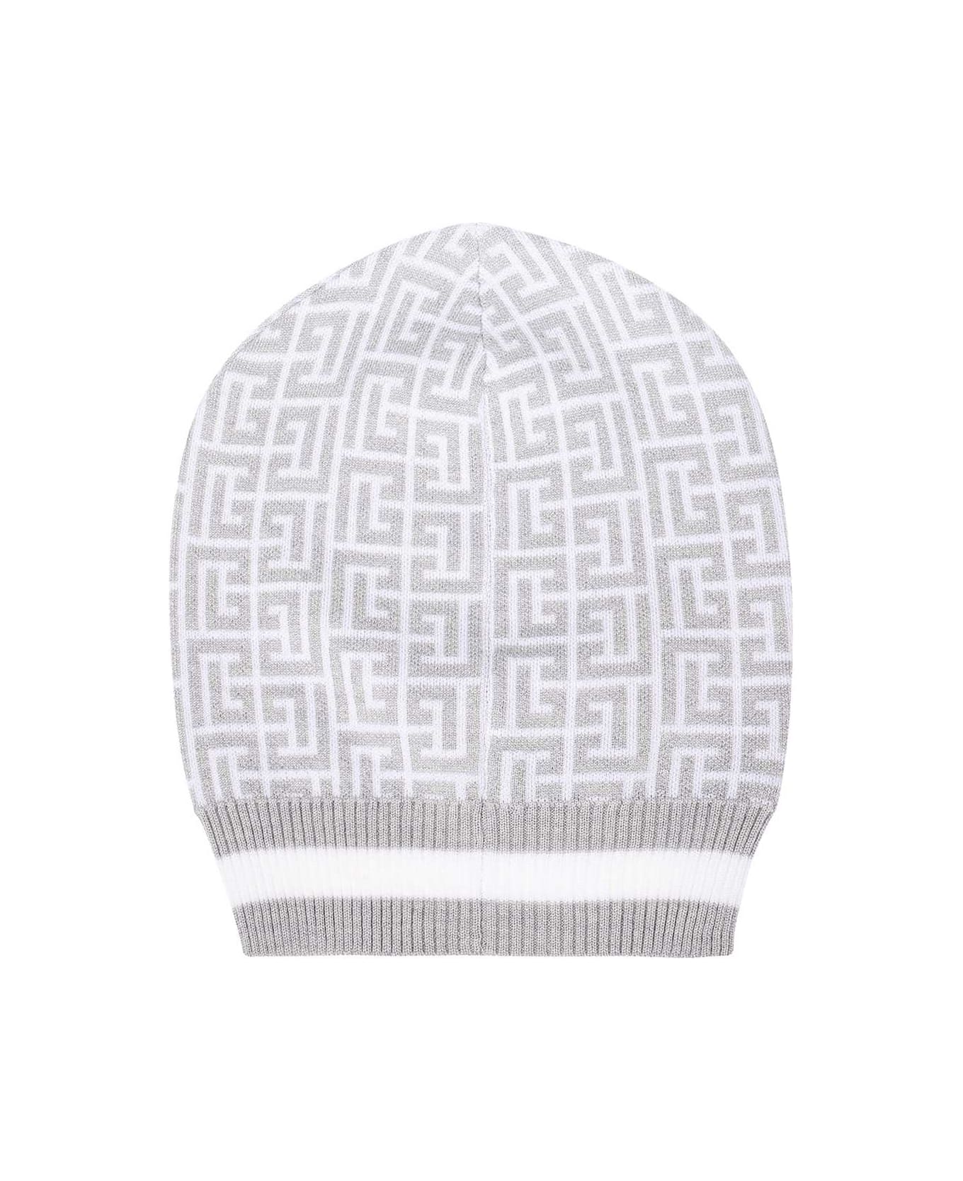Balmain Wool Hat - White 帽子