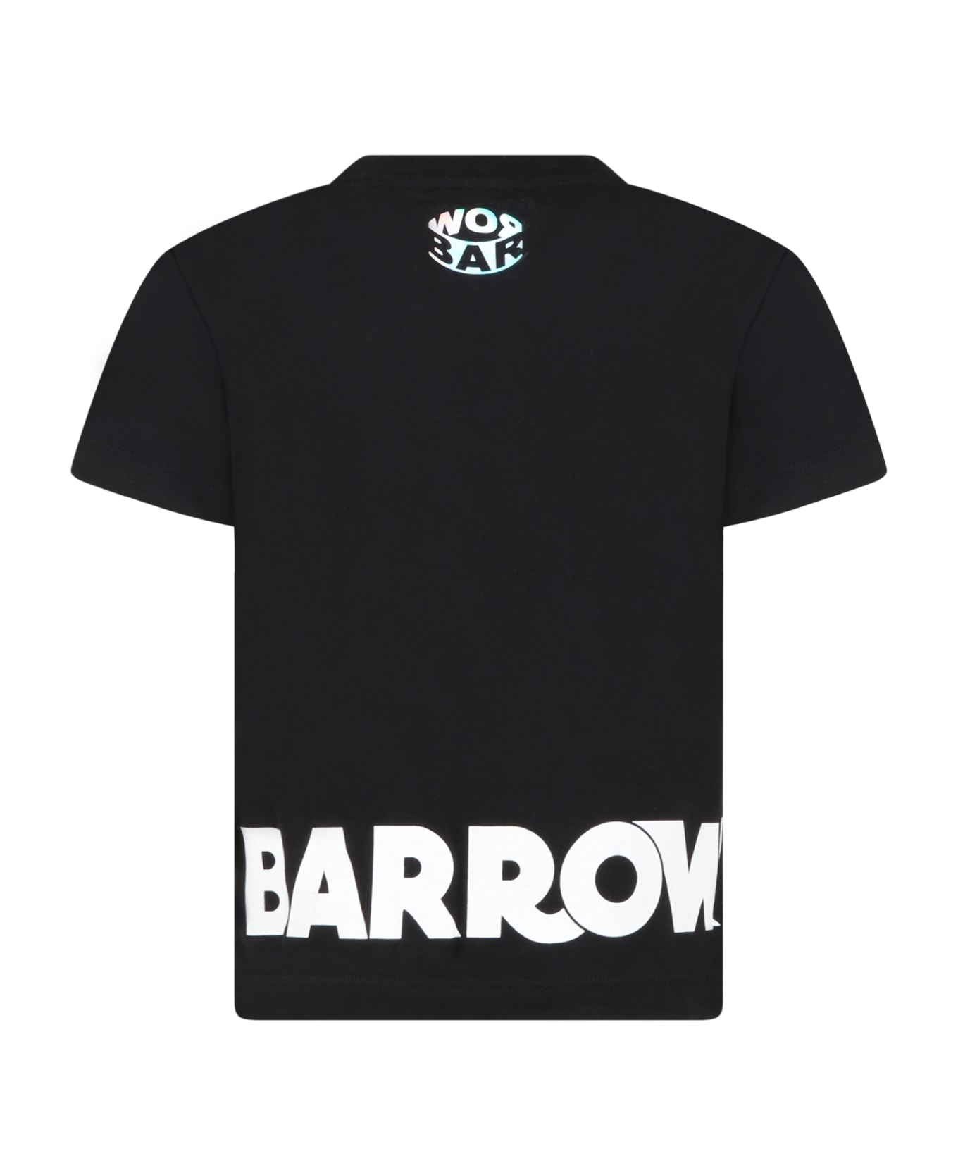 Barrow Black T-shirt For Boy With Logo - Nero