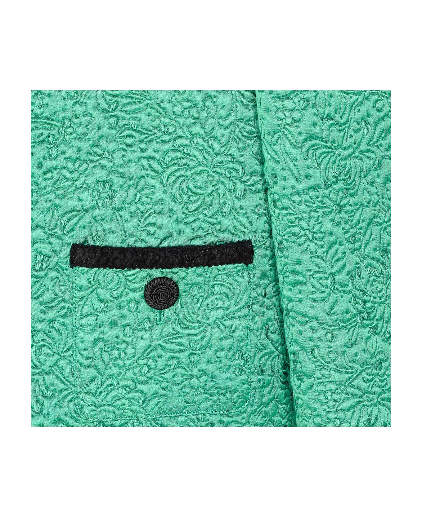 Valentino Garavani Pattern Floral Apres L
hiver Jacket - Green
