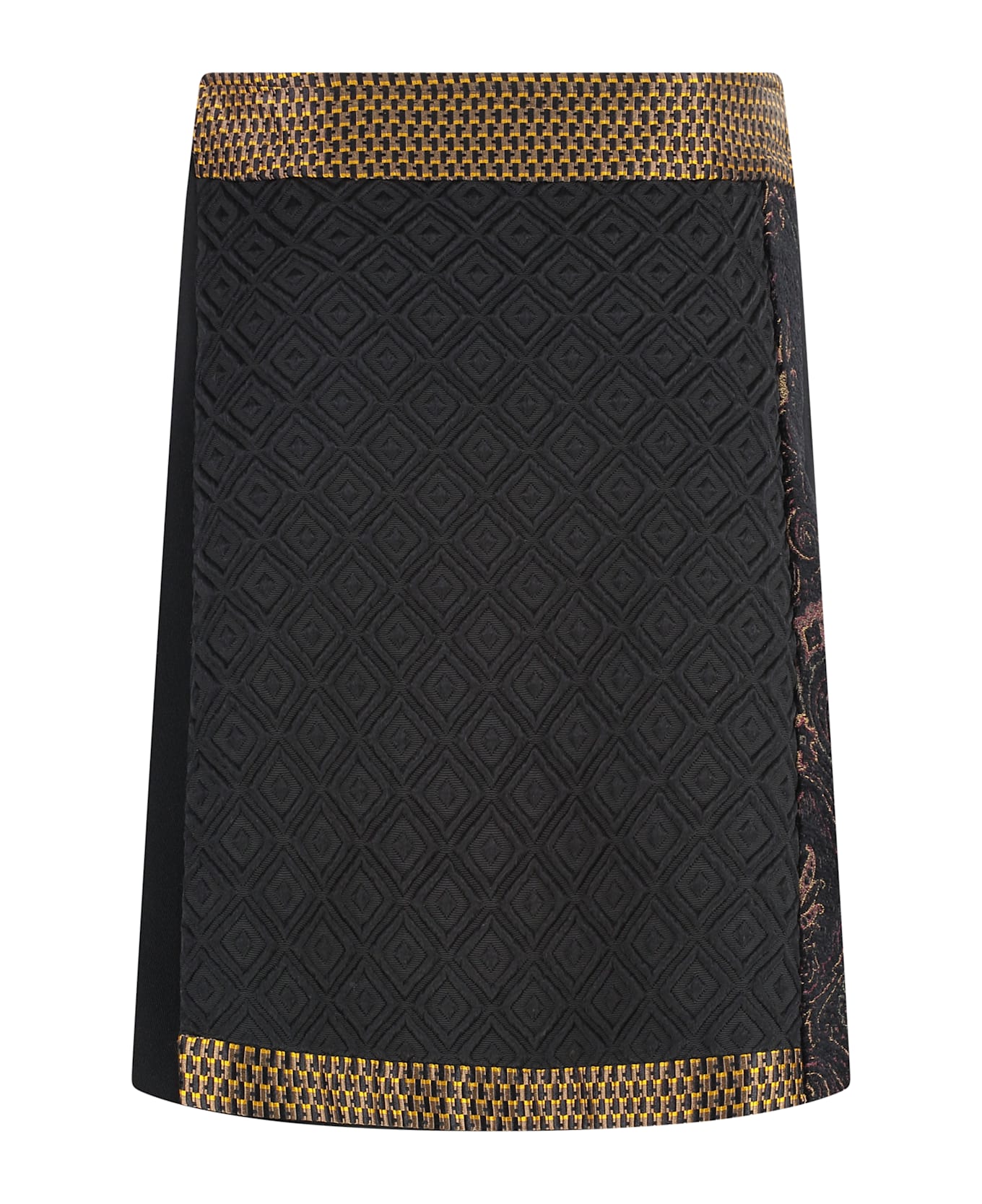 Etro Wool And Silk Skirt - black