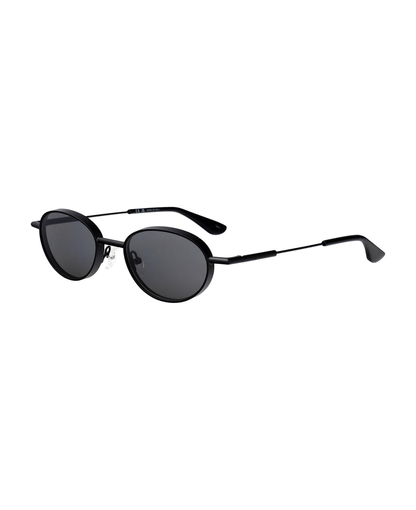 Alexander McQueen Eyewear Am0523s Sunglasses - BLACK-BLACK-SILVER
