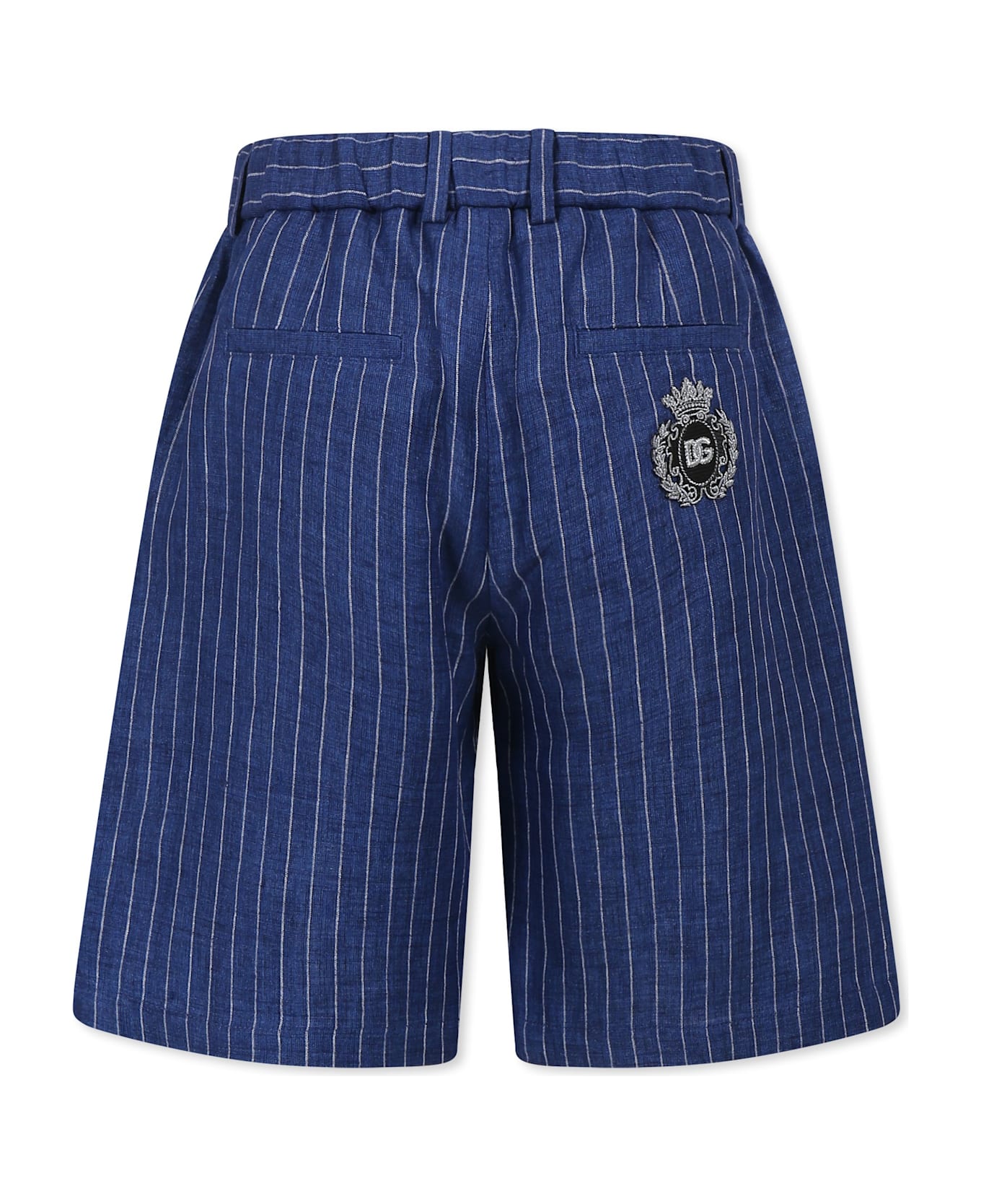 Dolce 
Gabbana Blue Jacket For Boy With Dg Monogram - Blue