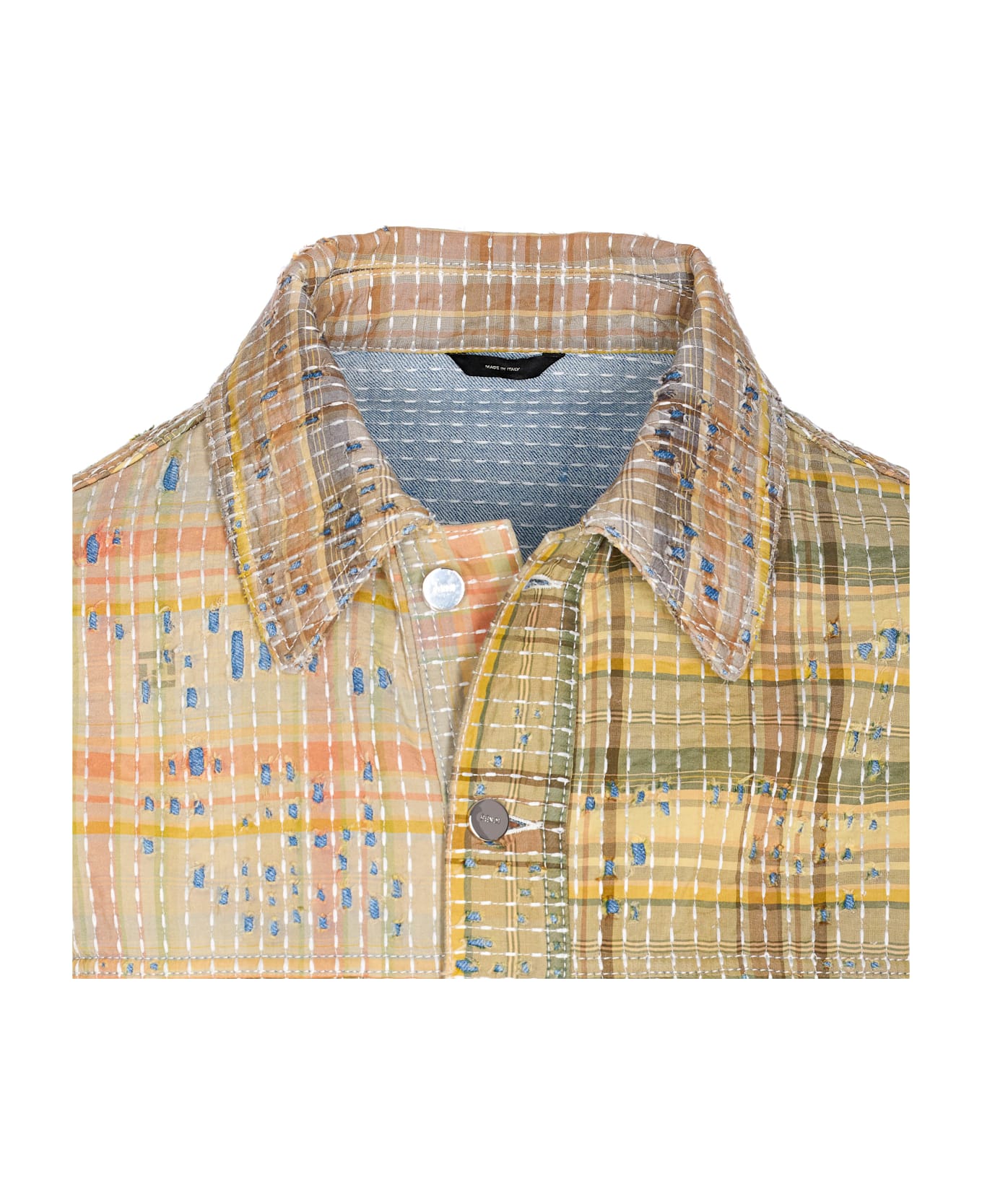 Fendi Patchwork Jeans Jacket - MultiColour