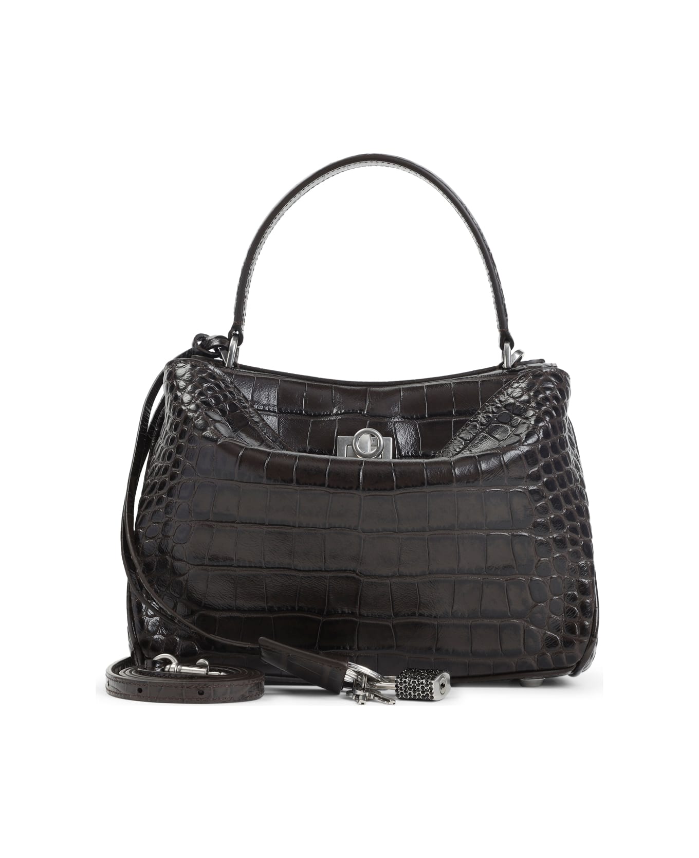 Balenciaga Rodeo Top Handle Handbag - Ebony Black