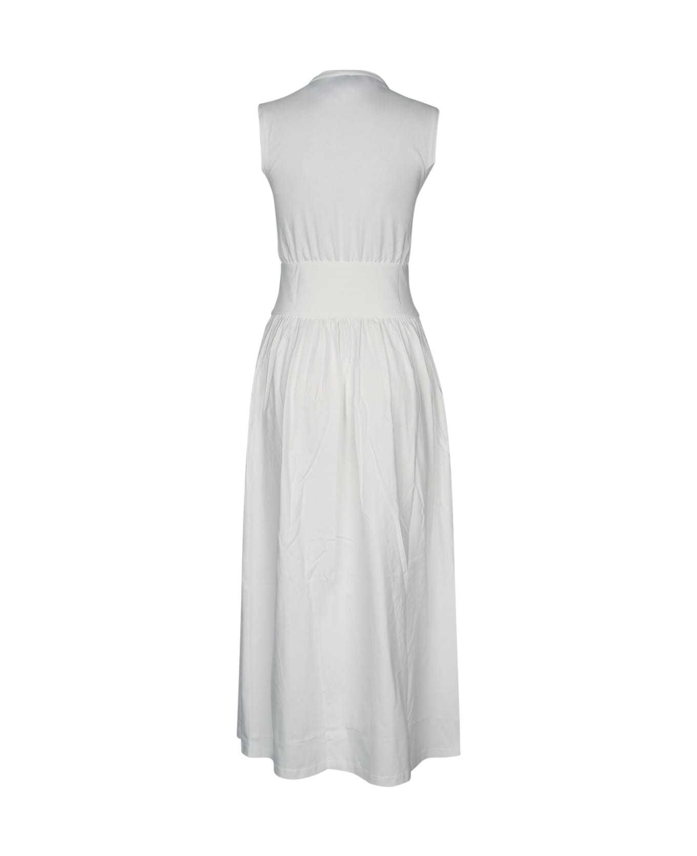 Totême Sleeveless Cotton Tee Dress - OFFWHITE