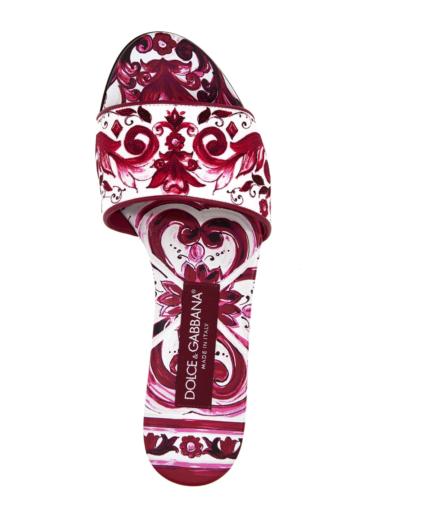 Dolce & Gabbana Maiolica Sandals - FUCHSIA サンダル