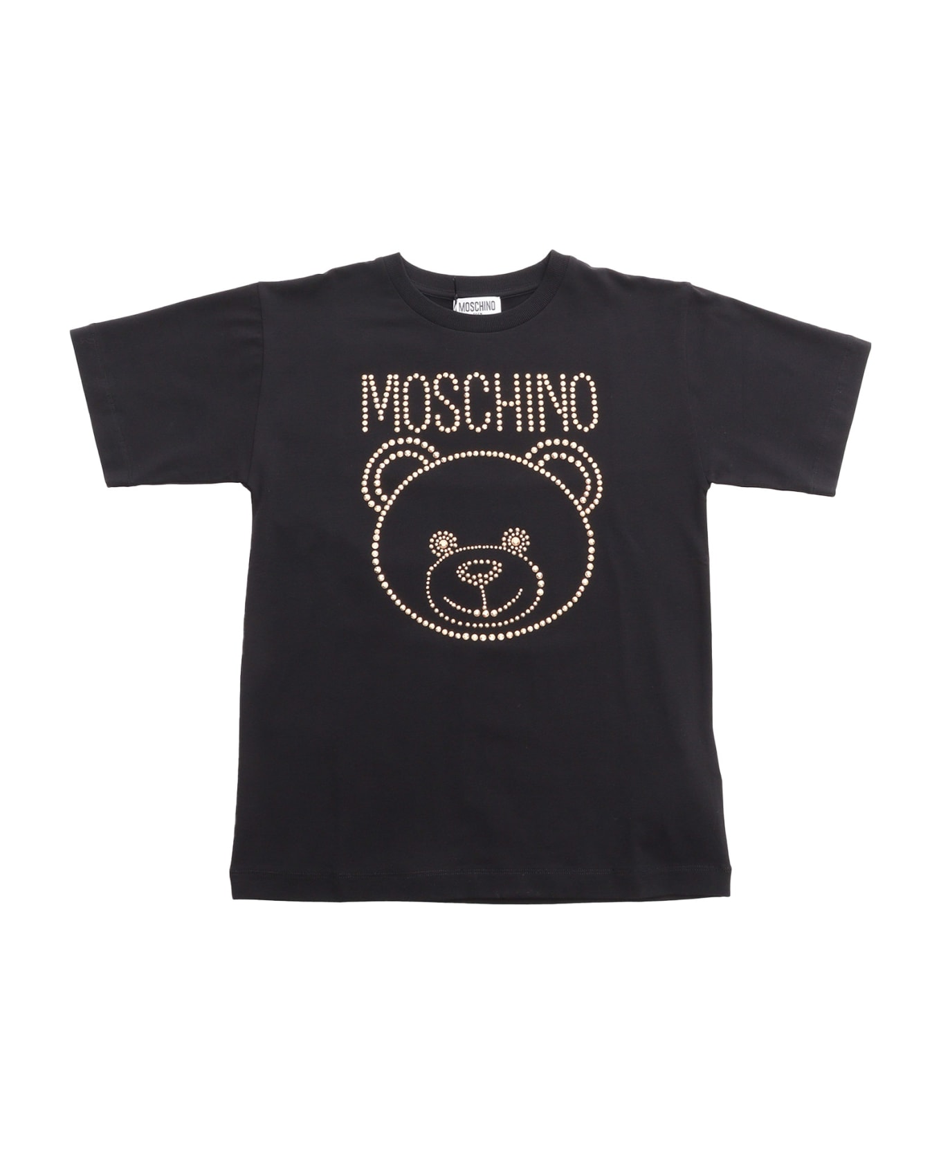 Moschino Maxi T-shirt With Studs - BLACK
