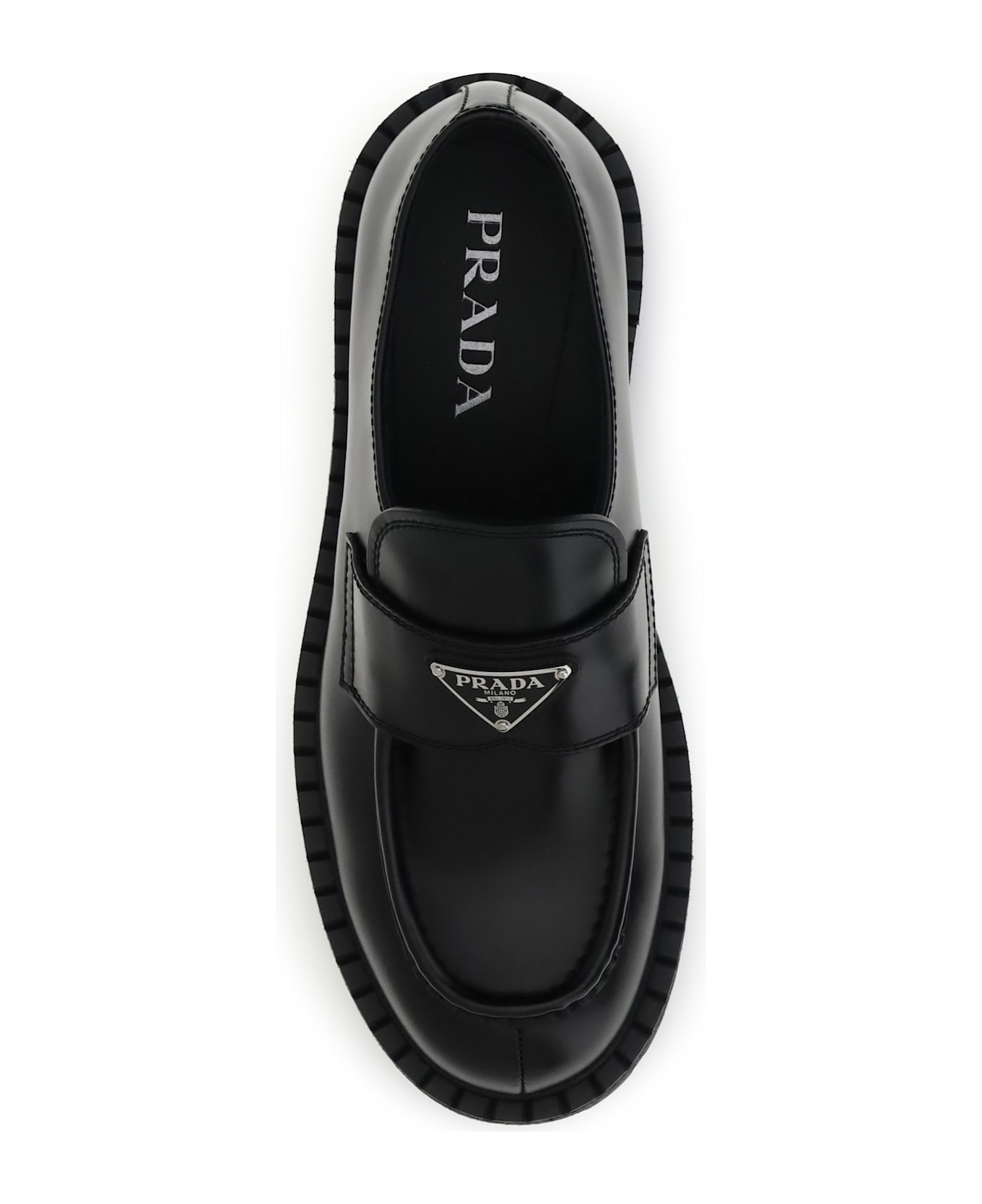 Prada Double Chocolate Loafers