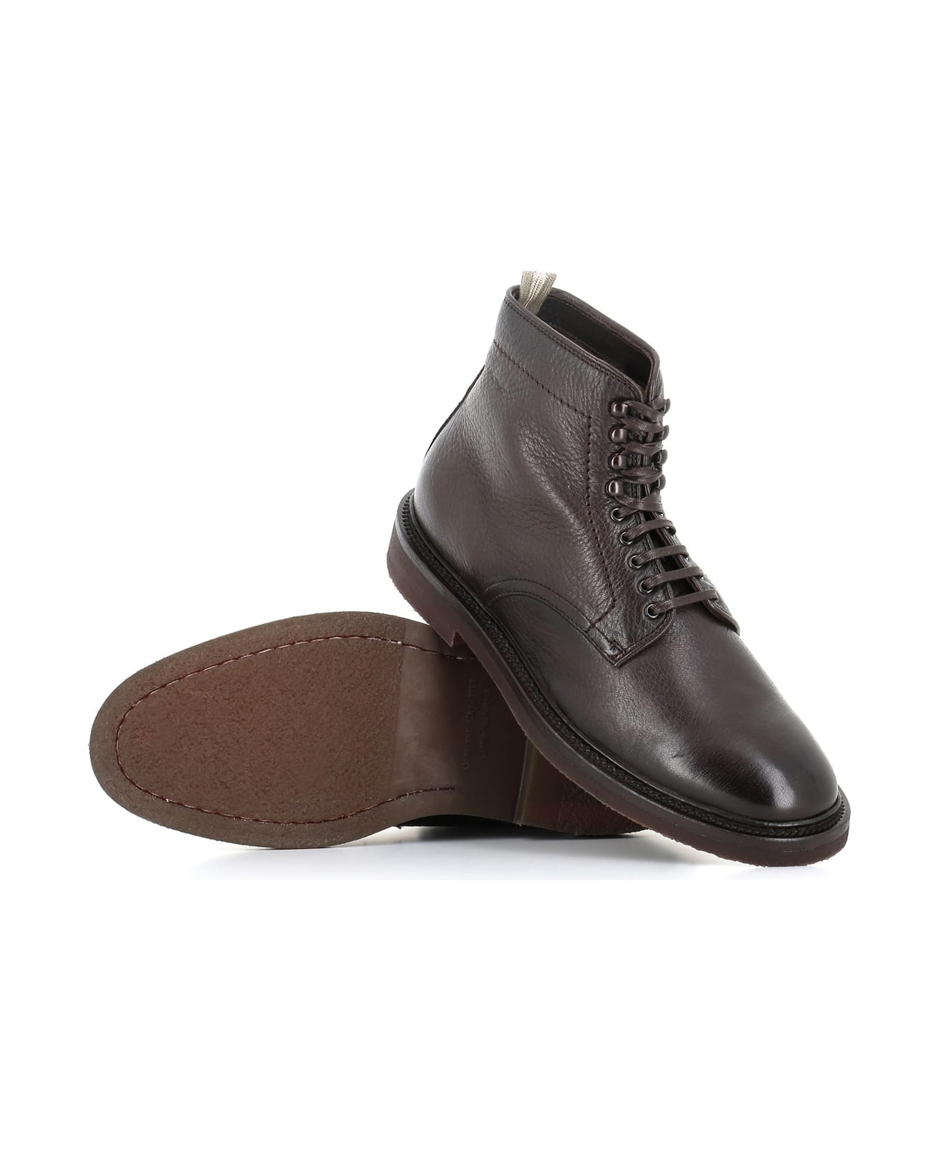 Officine Creative Lace Up Boot Hopkins Flexi/203 - Brown