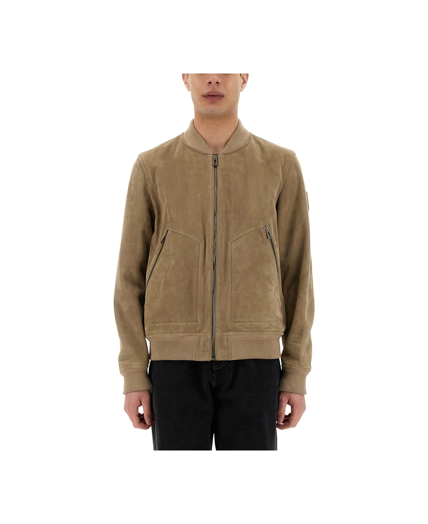 Belstaff Leather Jacket - BEIGE