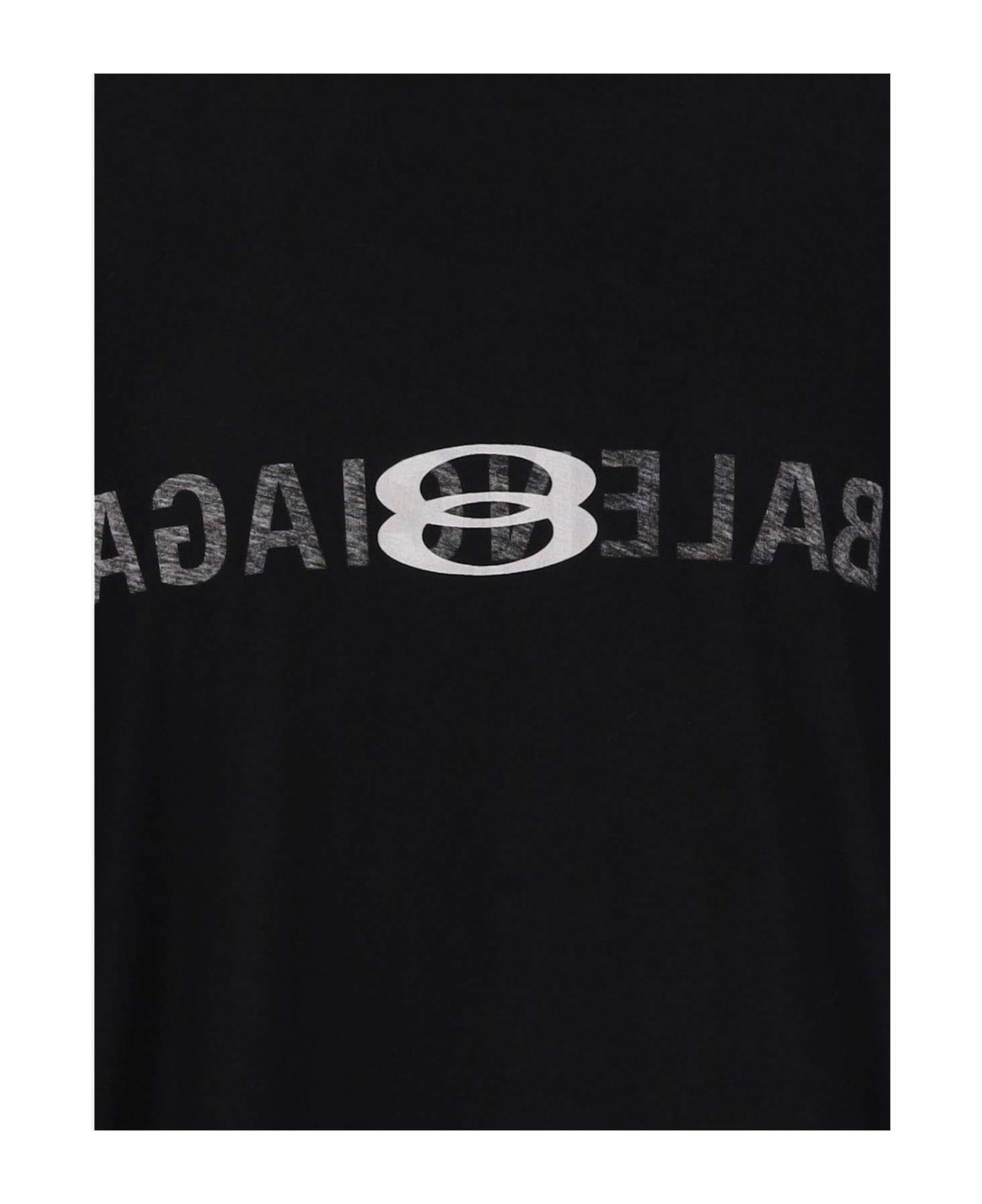 Balenciaga des T-shirt With Logo - Black
