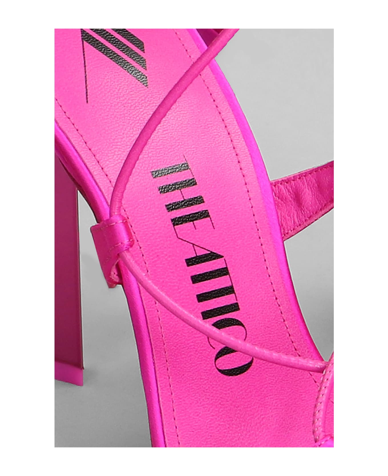 The Attico 105mm Adele Ankle Strap Sandals - FUCHSIA ハイヒール