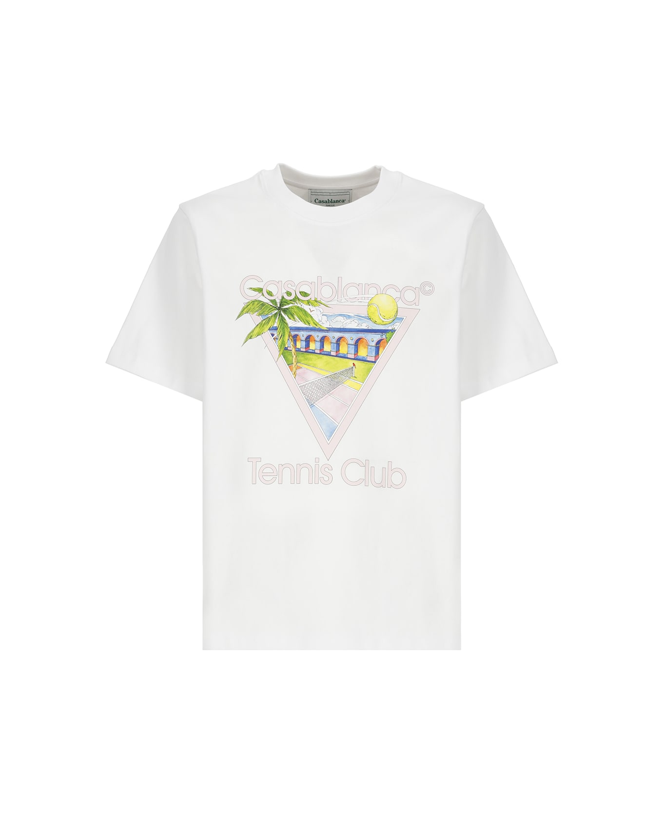 Casablanca Tennis Club Icon T-shirt - White Tシャツ