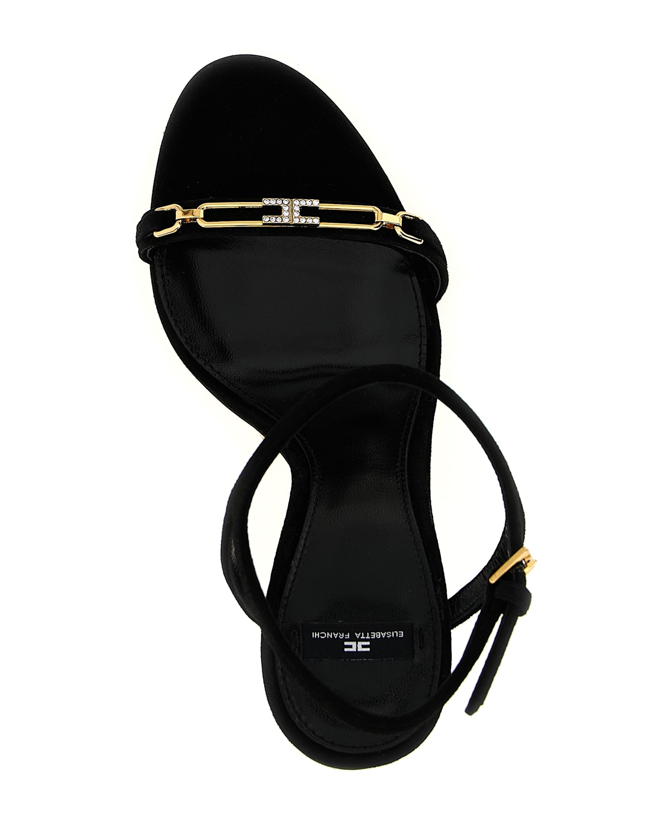 Elisabetta Franchi Sculpture Heel Sandals - Black  