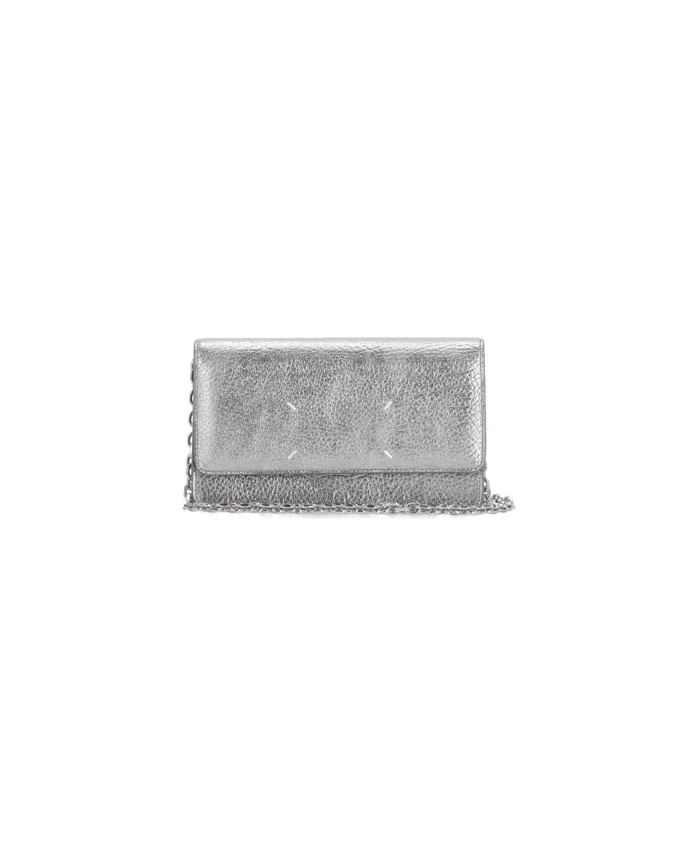 Maison Margiela Wallet On Chain - Silver