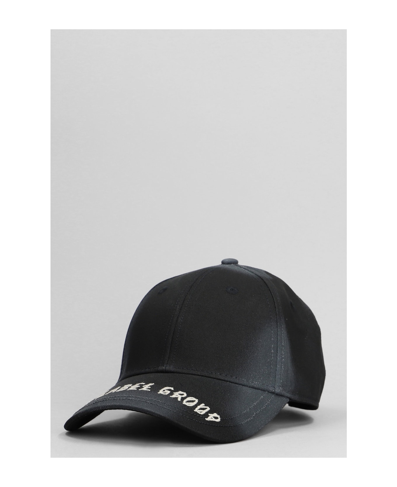44 Label Group Hats In Black Cotton - black 帽子
