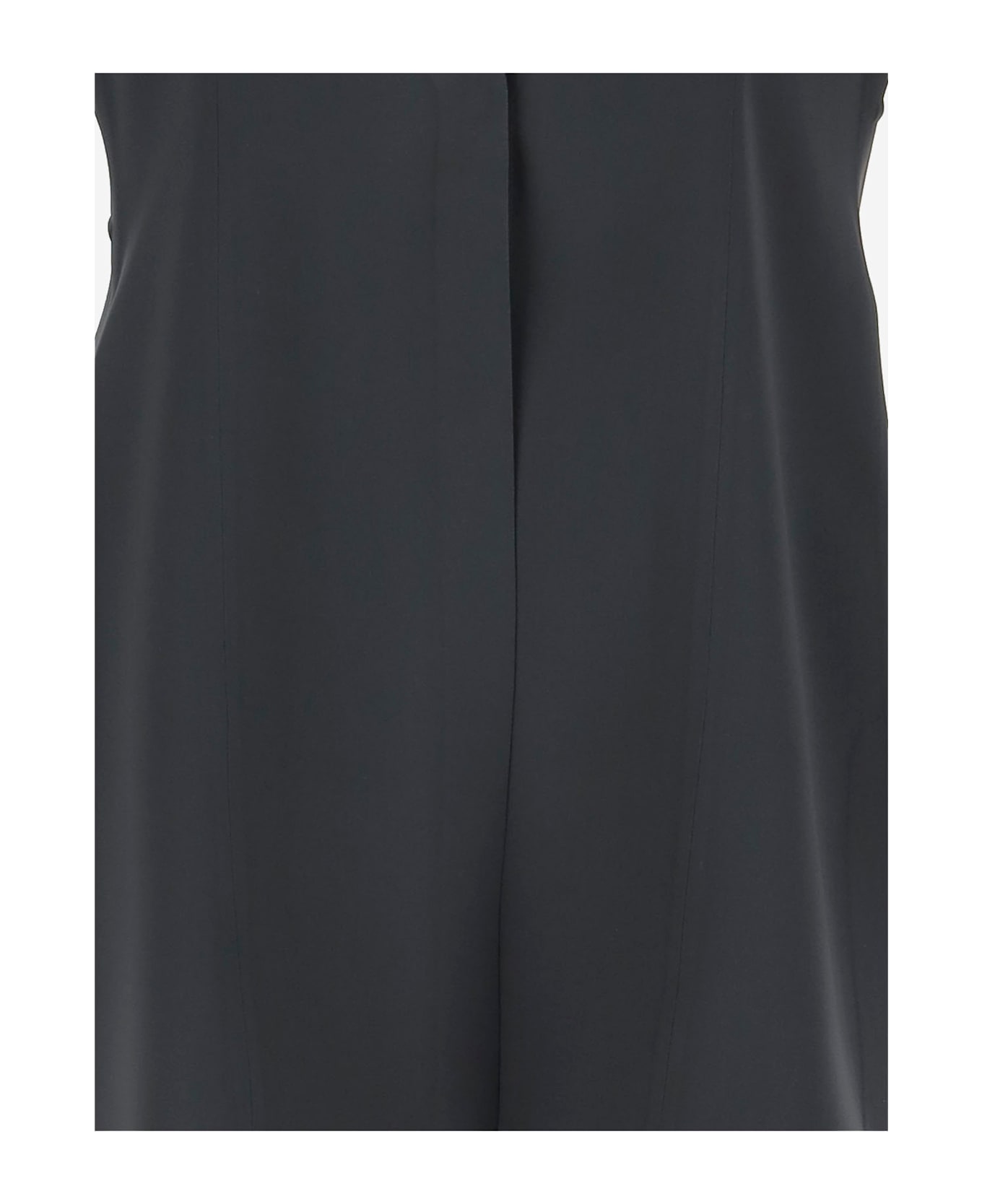 Giorgio Armani Single-breasted Jacket In Technical Cady - Grey