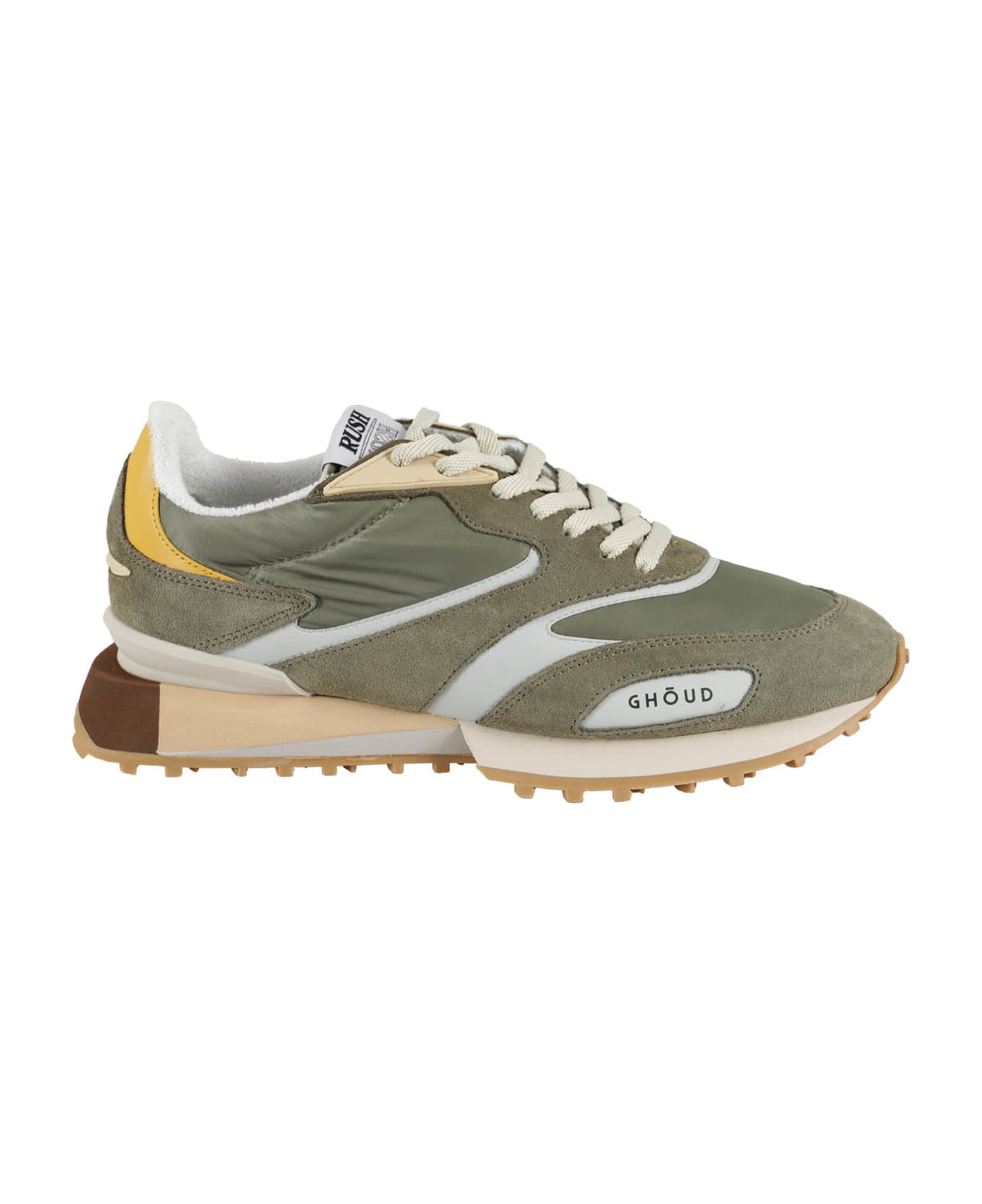 GHOUD Rush Groove 2.0 Low Man Nylon Suede - Military