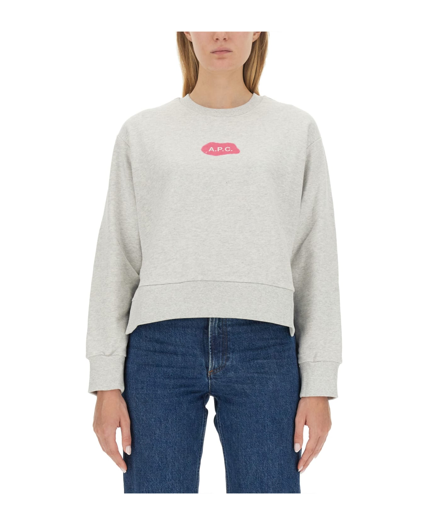 A.P.C. Cotton Sweatshirt - GREY
