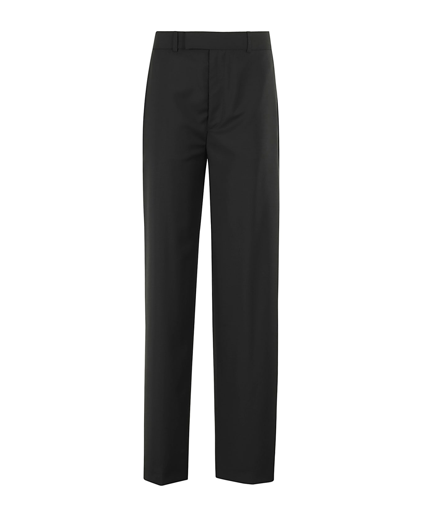 Róhe Straight Leg Relaxed Tailored Trousers - Black