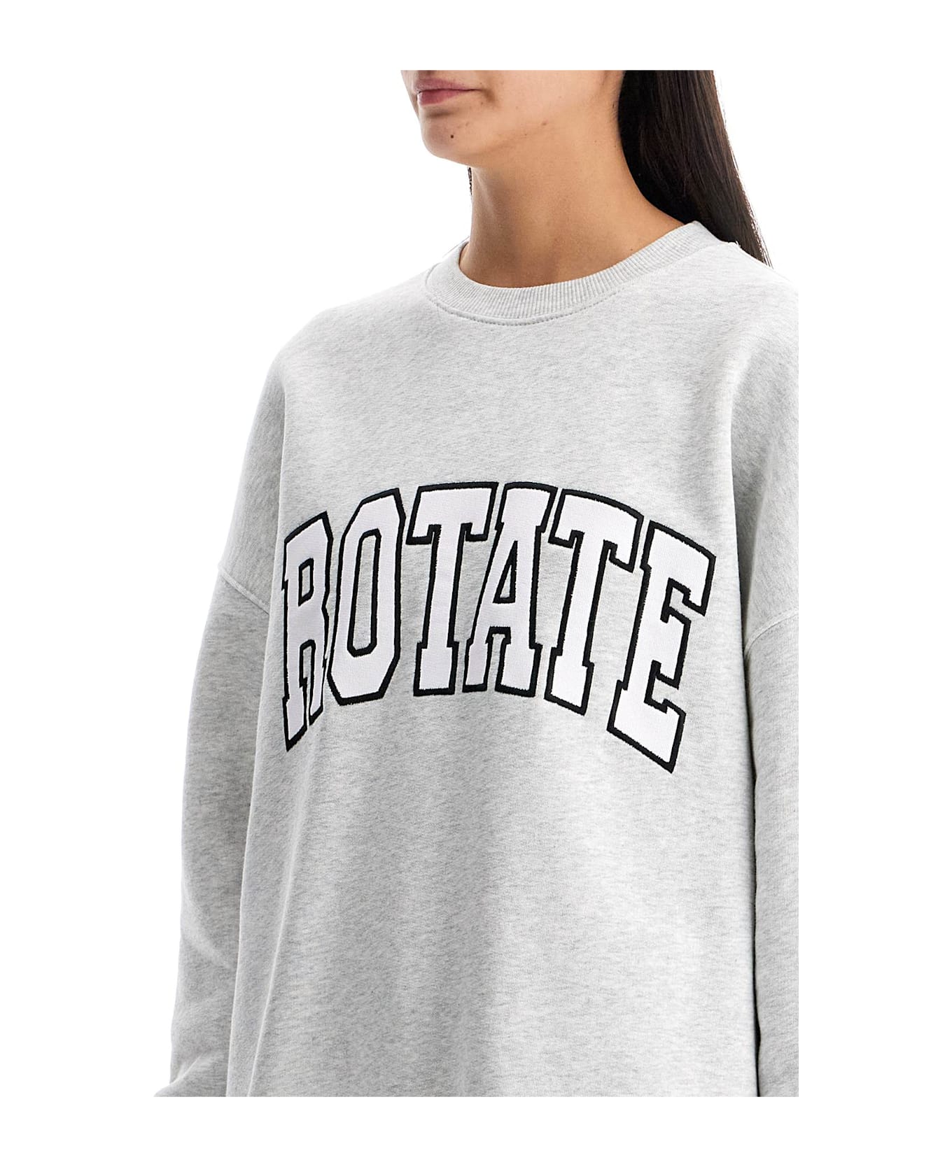 Rotate by Birger Christensen Oversized Branded Sweat - GREY