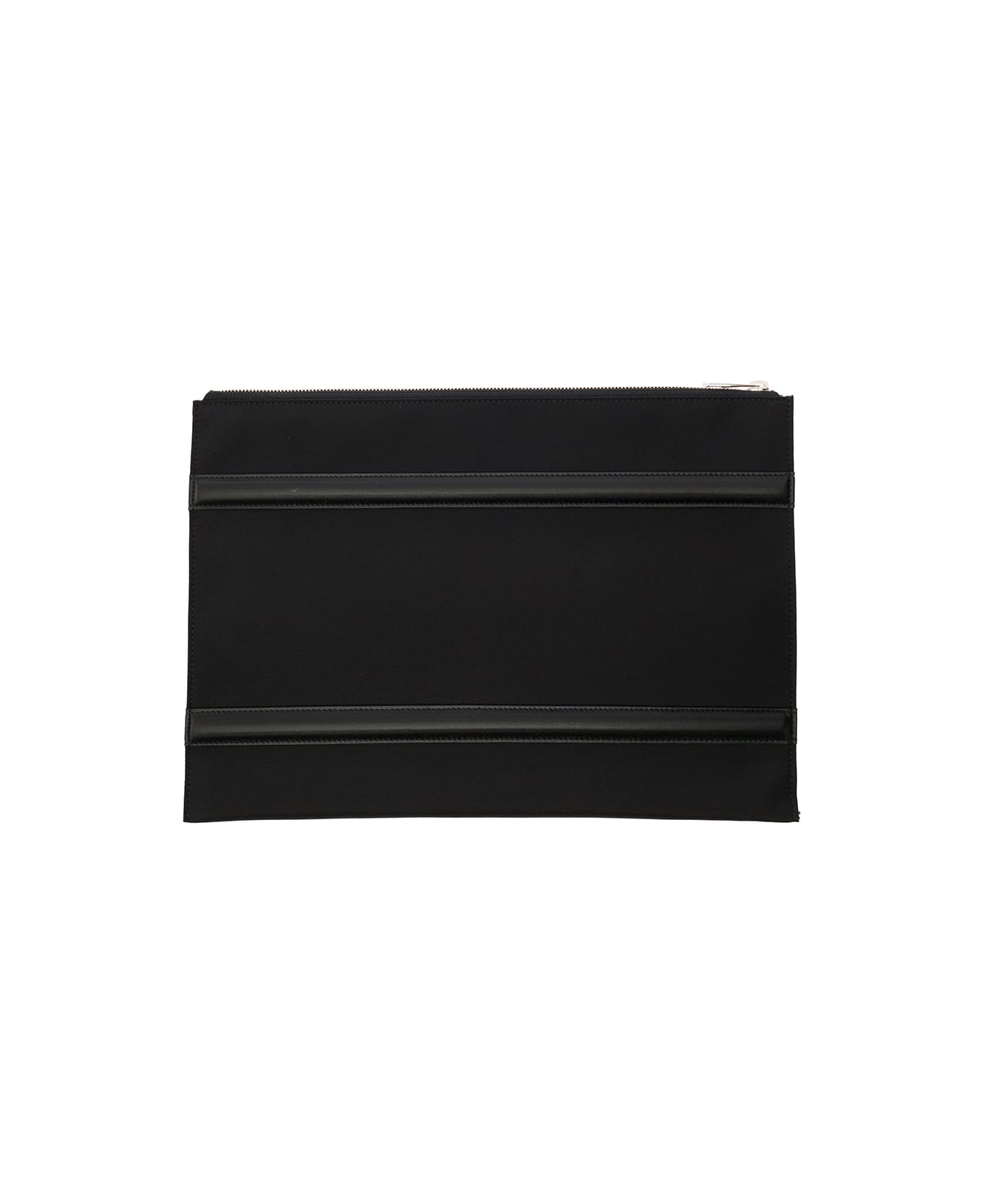 Alexander McQueen Black Pouch With Harness Detail In Nylon Man Alexander Mcqueen - Black バッグ