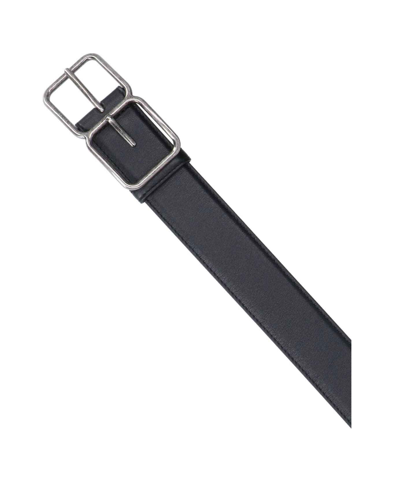 Saint Laurent Double Frame Belt - Black  