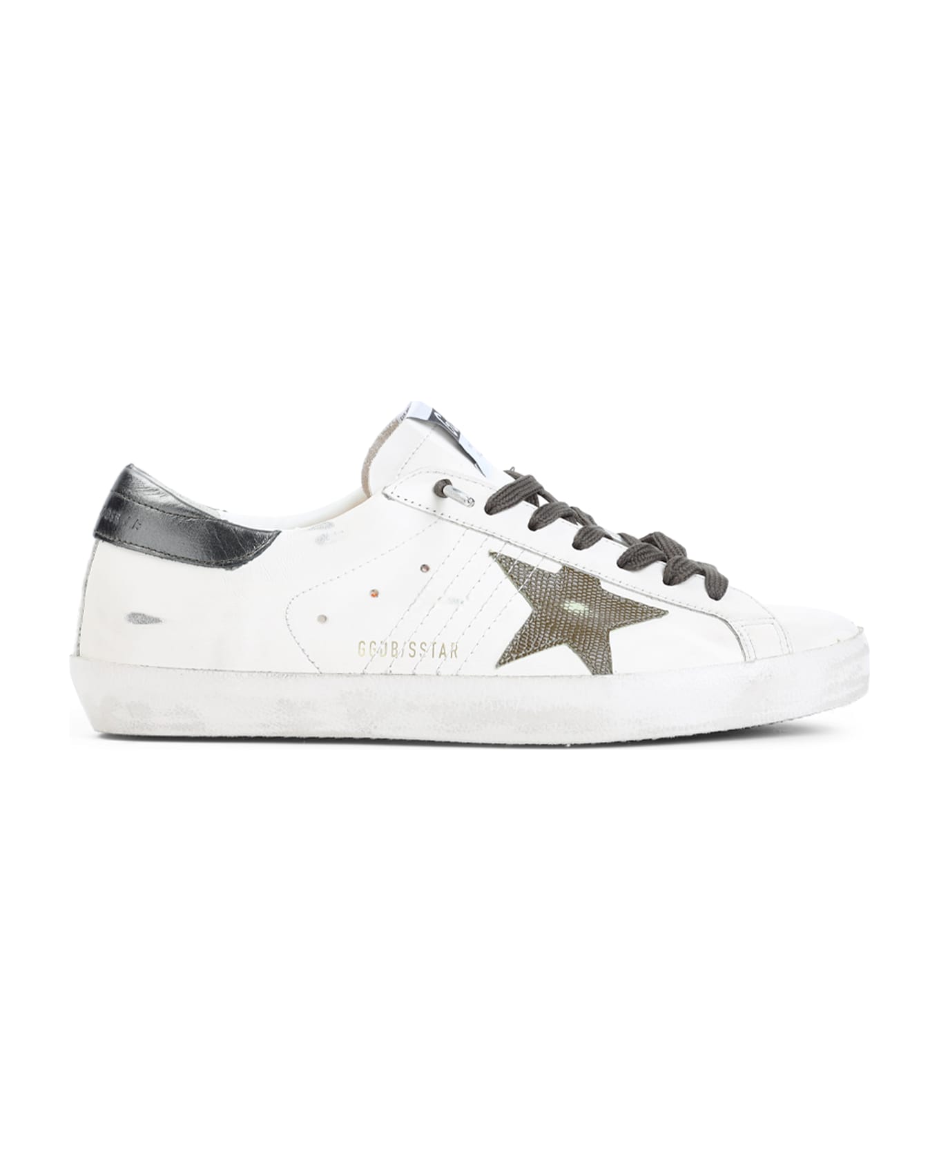 Golden Goose Super Star Sneakers - Optic White Green Antarcite