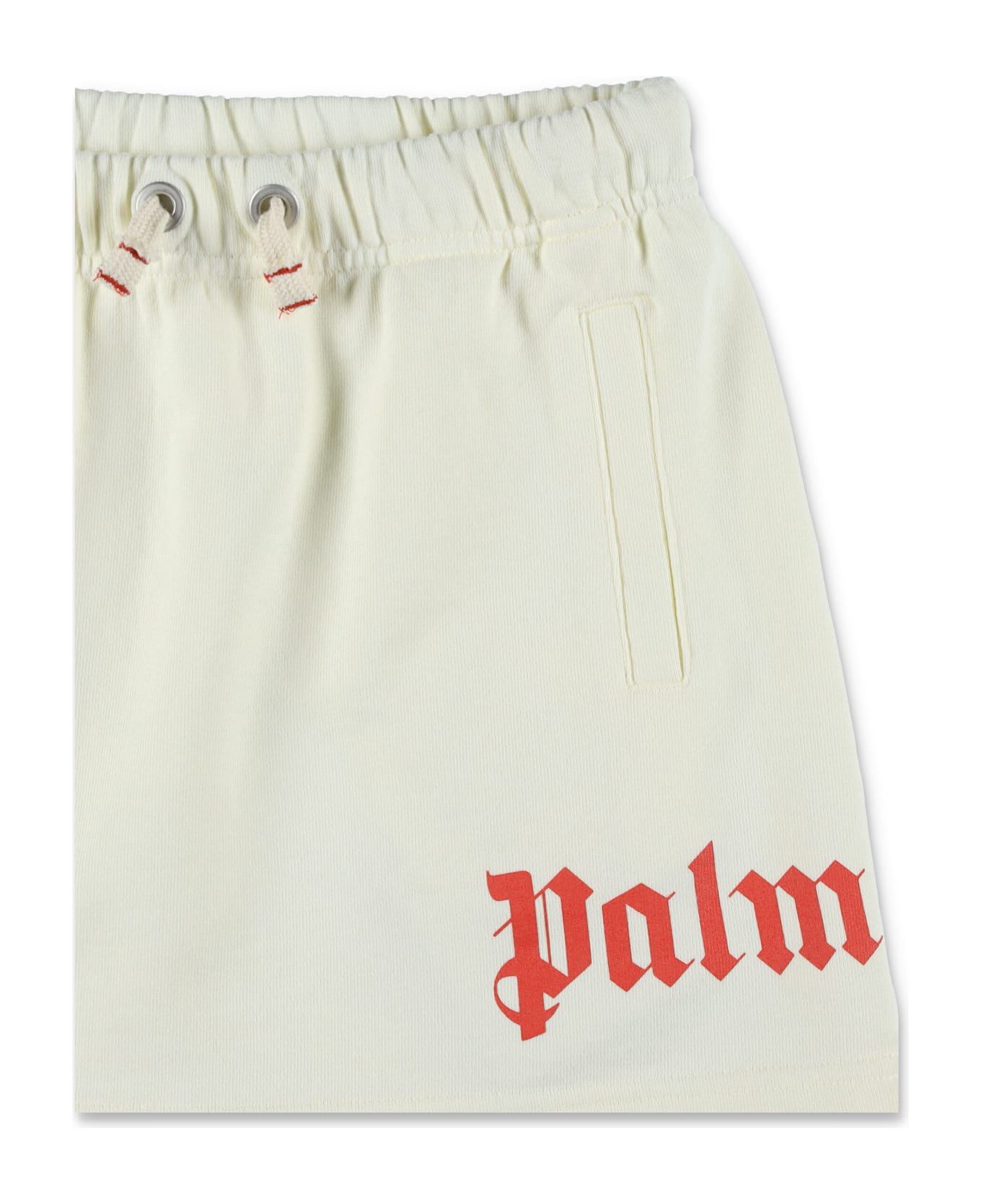 Palm Angels Kid - Overlogo Sweatskirt - BUTTER